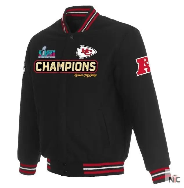 Kansas City Chiefs Black Super Bowl LVII Champions Jacket