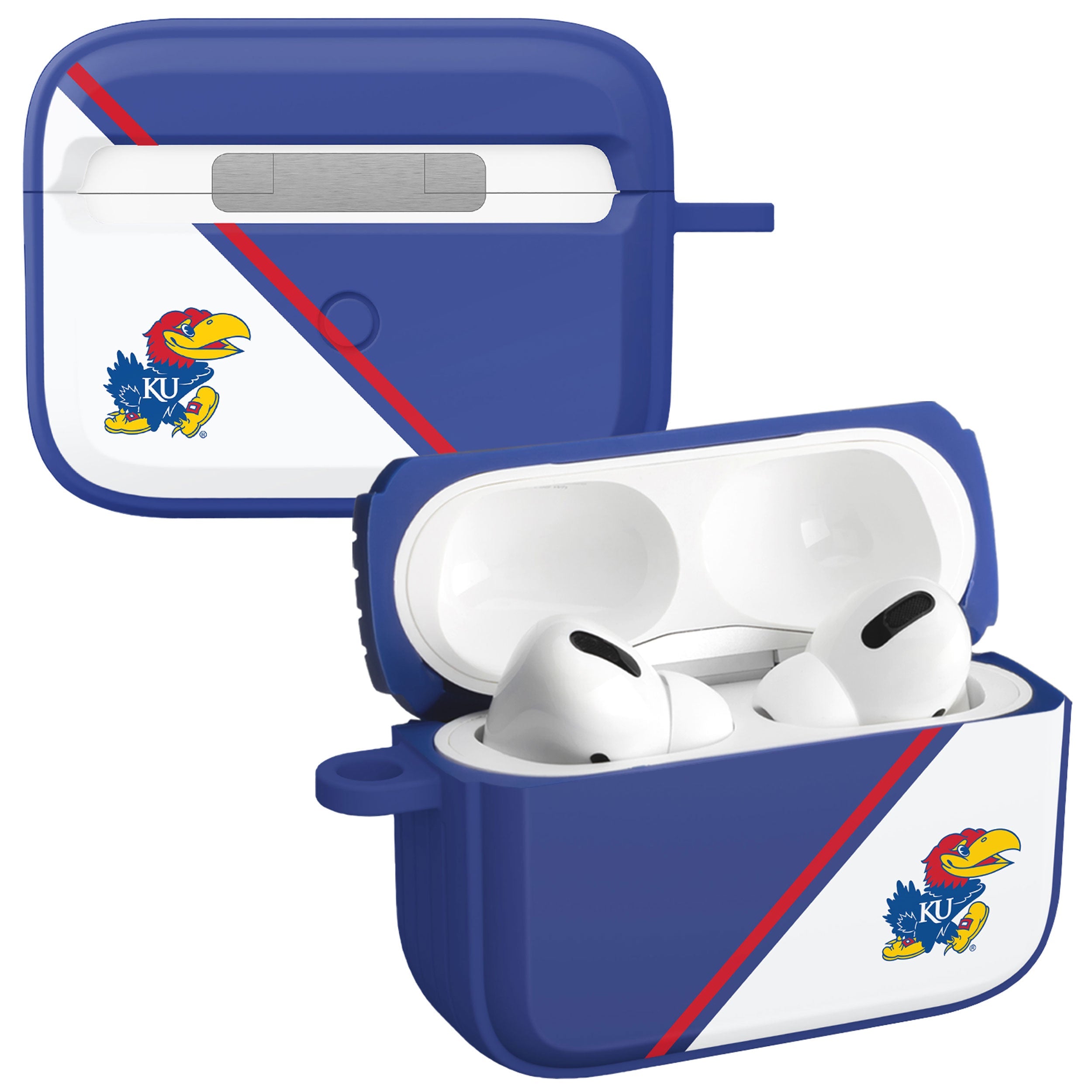 Kansas Jayhawks HDX Champion Series Apple AirPods Pro 1 &amp;amp; 2 Case Cover