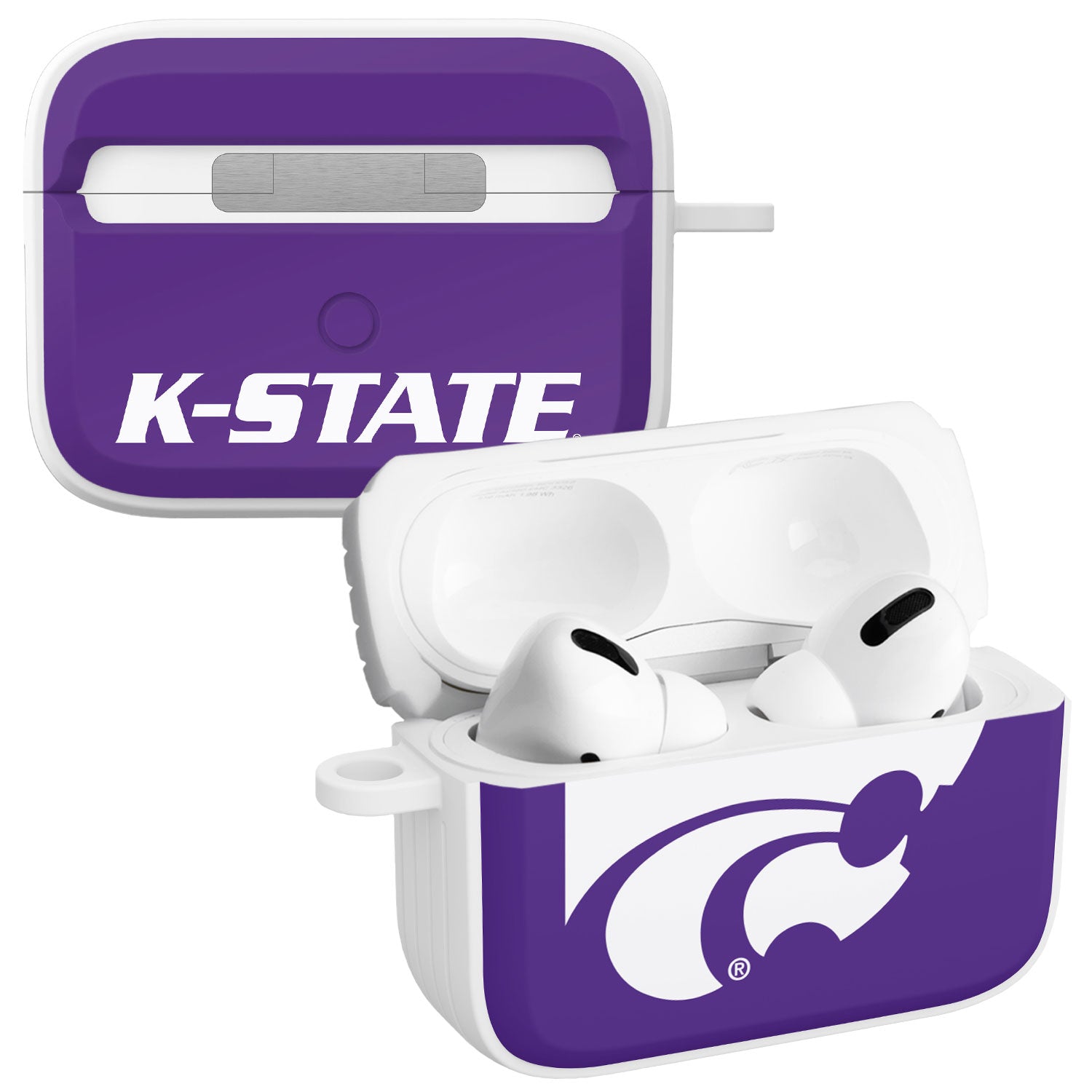 Kansas State Wildcats HDX Apple Airpods Pro 1 &amp;amp; 2 Case Cover