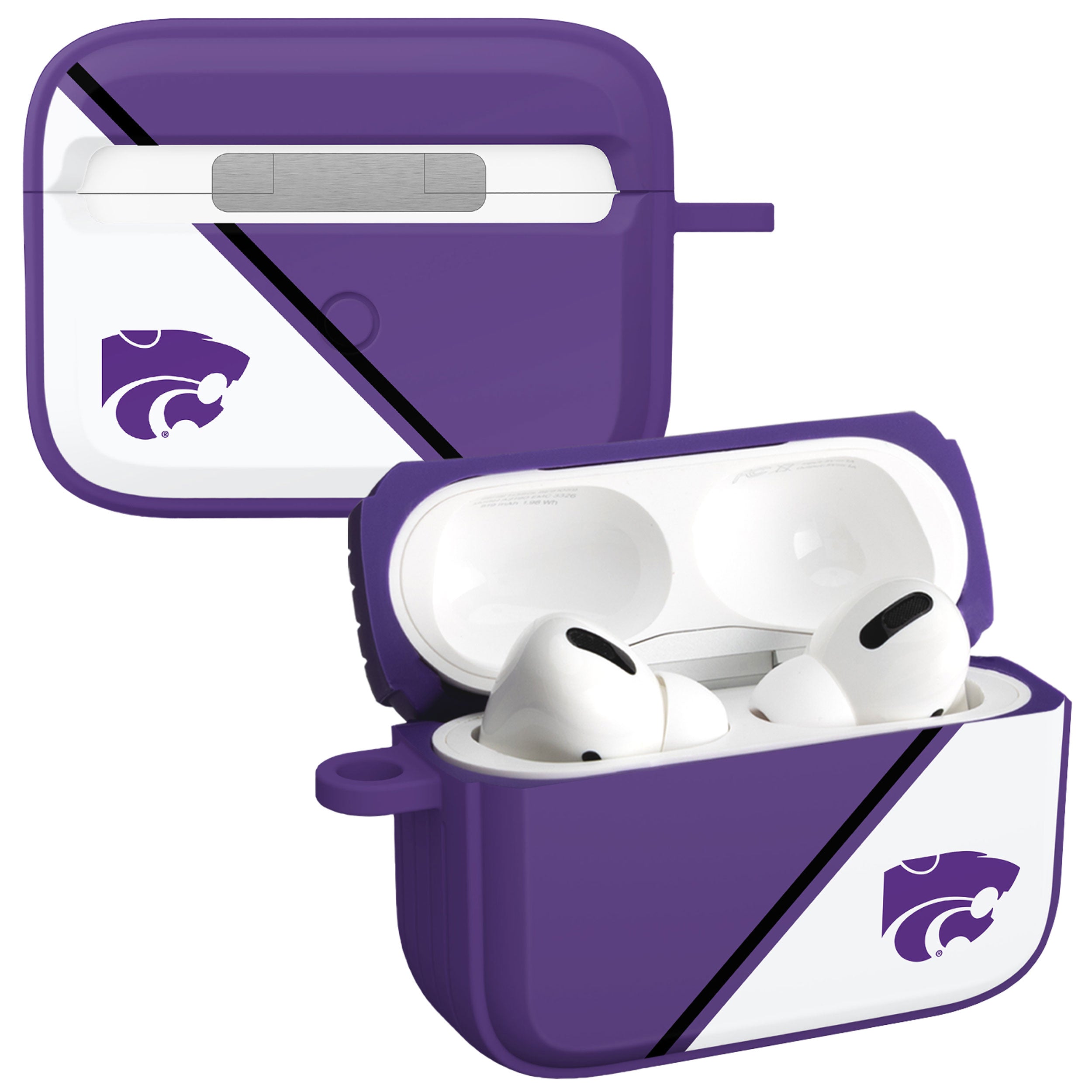 Kansas State Wildcats HDX Champion Series Apple AirPods Pro 1 &amp;amp; 2 Case Cover