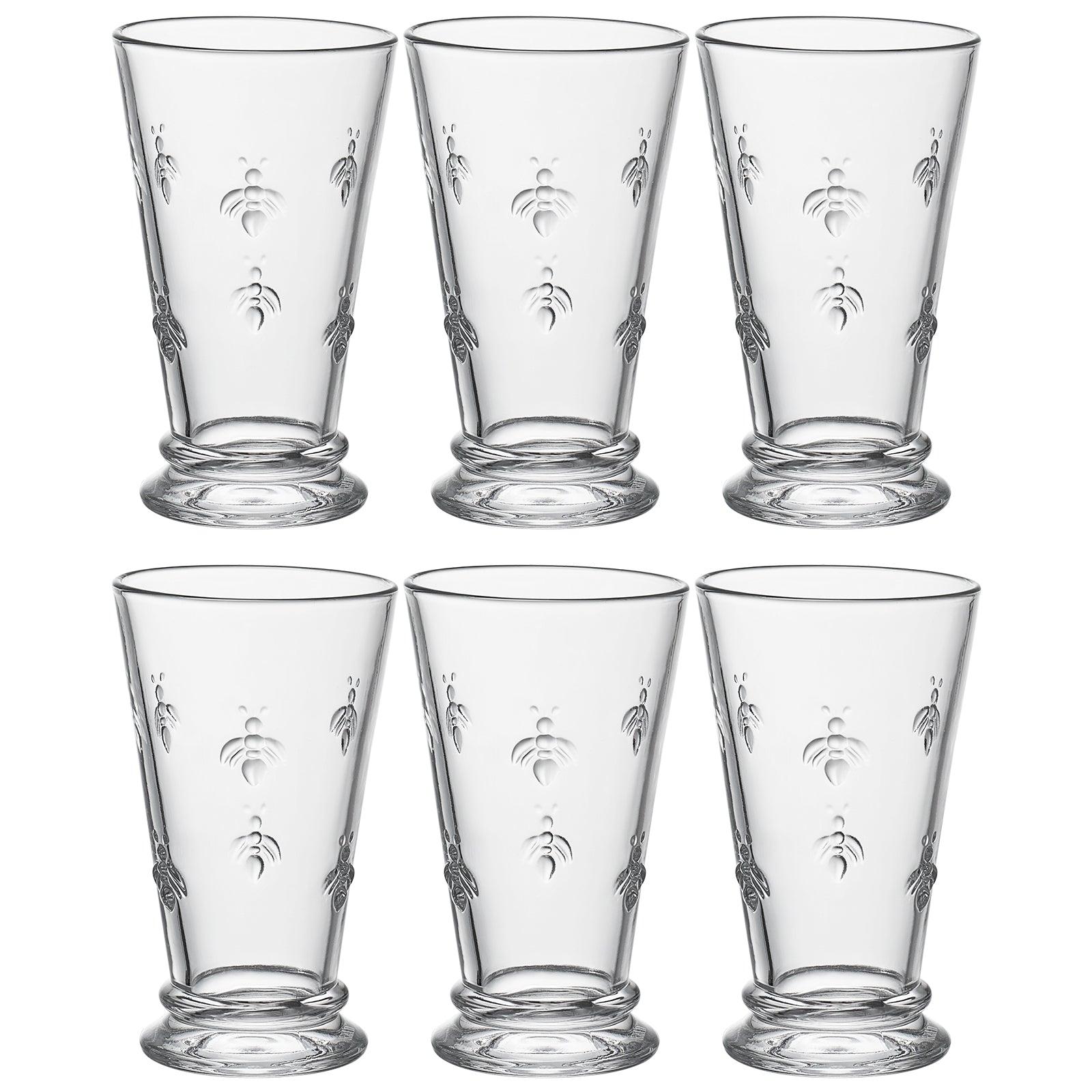Classica Bee Highball Glassware, Set of 6