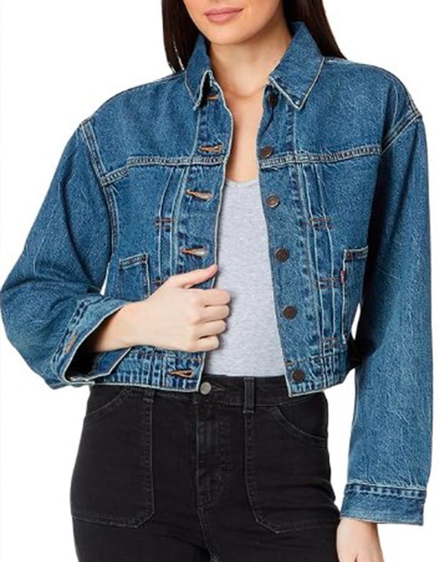 Kinda Pregnant 2025 Jillian Bell Denim Jacket