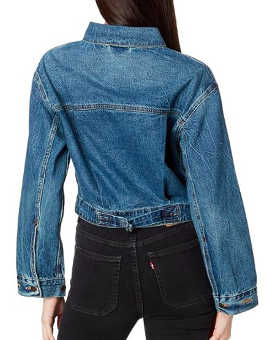 Kinda Pregnant 2025 Jillian Bell Denim Jacket