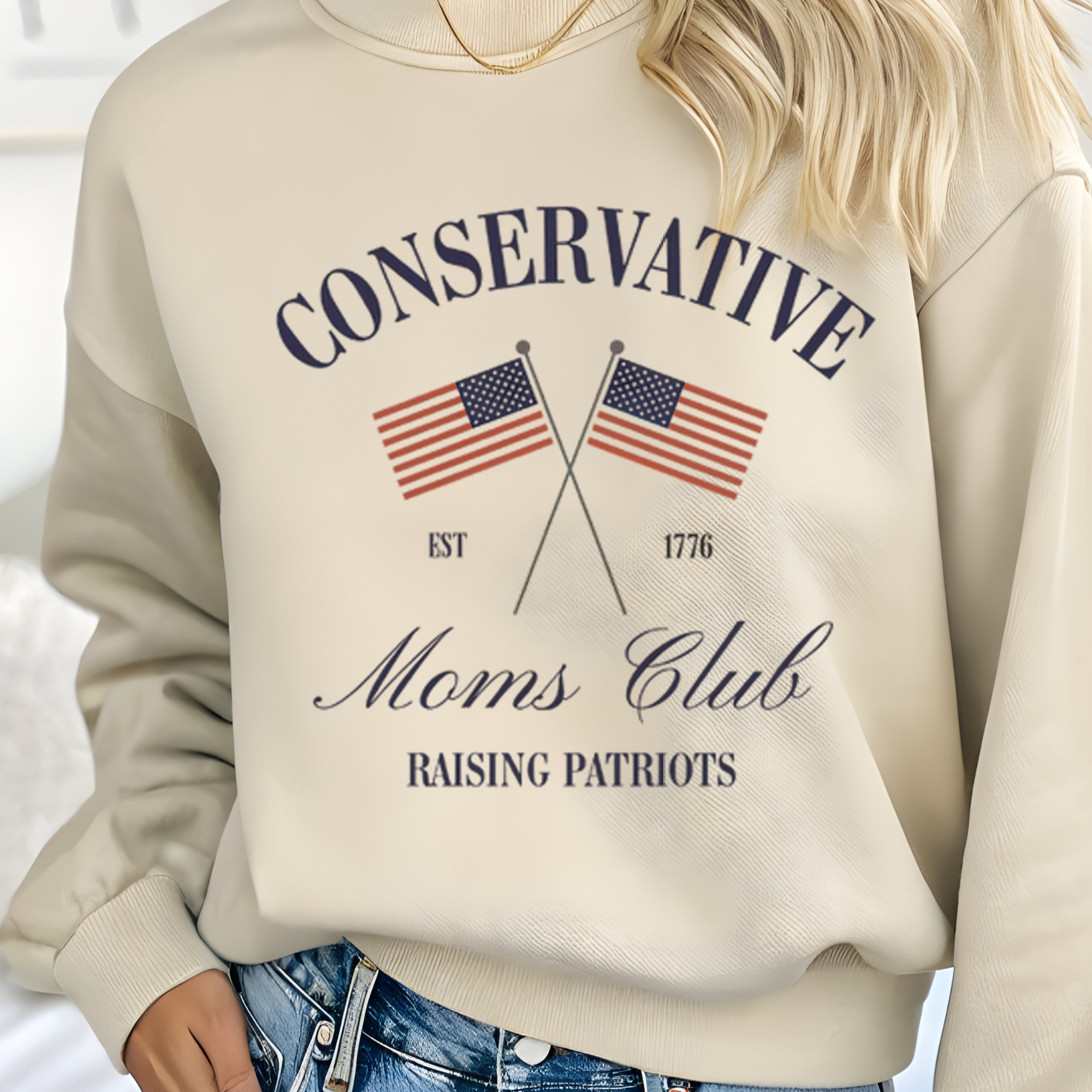 Conservative Moms Club | Hoodie - Crewneck | Teacher Shirt | Stylish Trendy Apparel