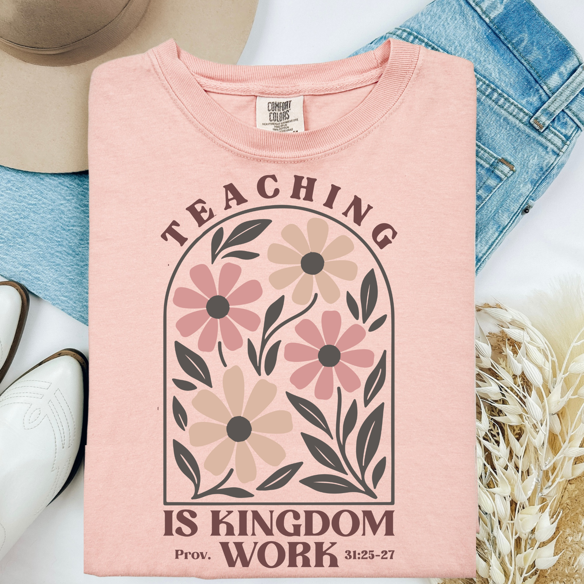 Teaching is Kingdom work l  100% Cotton Tshirt | Teacher Shirt | Stylish Trendy Apparel