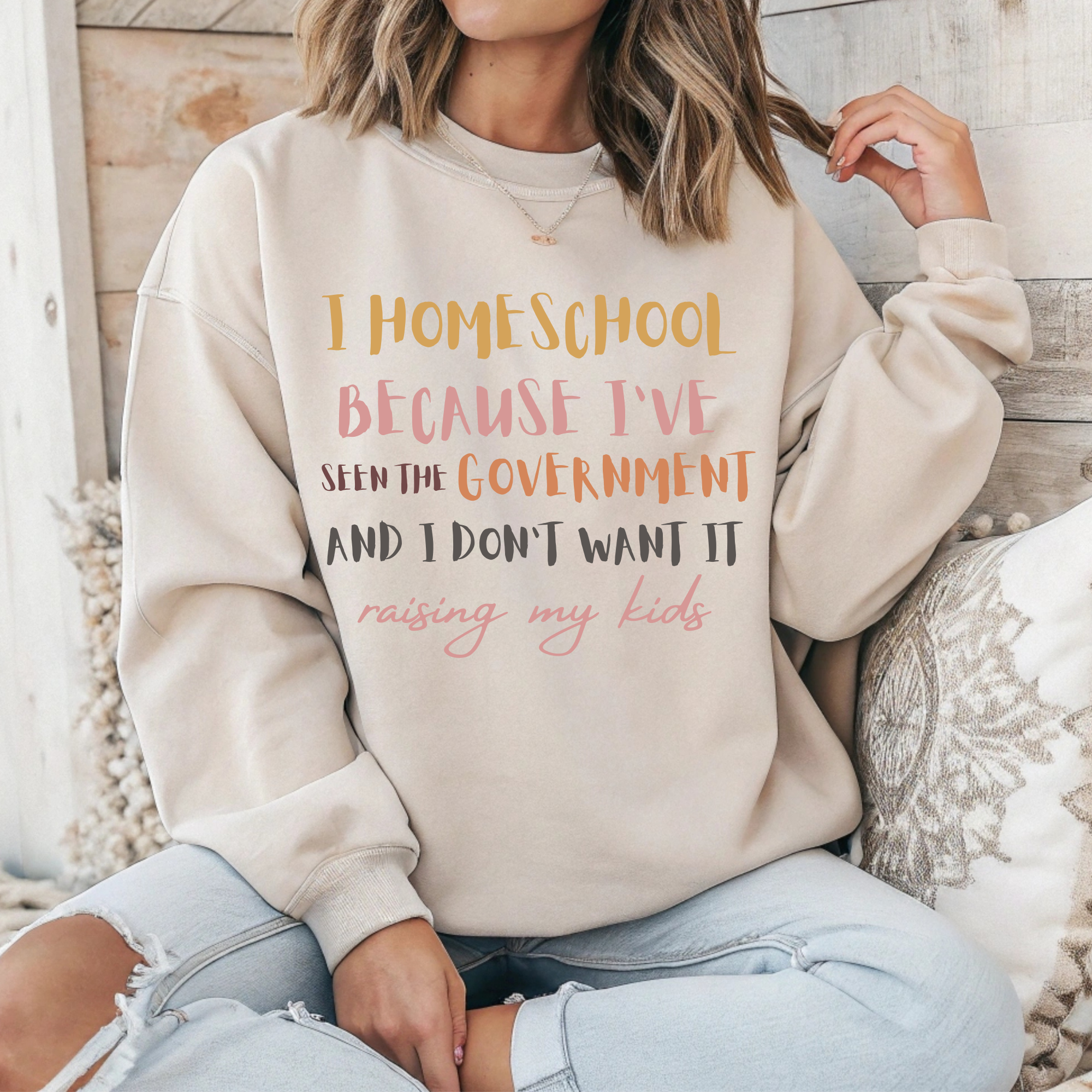 I homeschool because I&amp;#39;ve see the Government | Hoodie - Crewneck | Teacher Shirt | Stylish Trendy Apparel