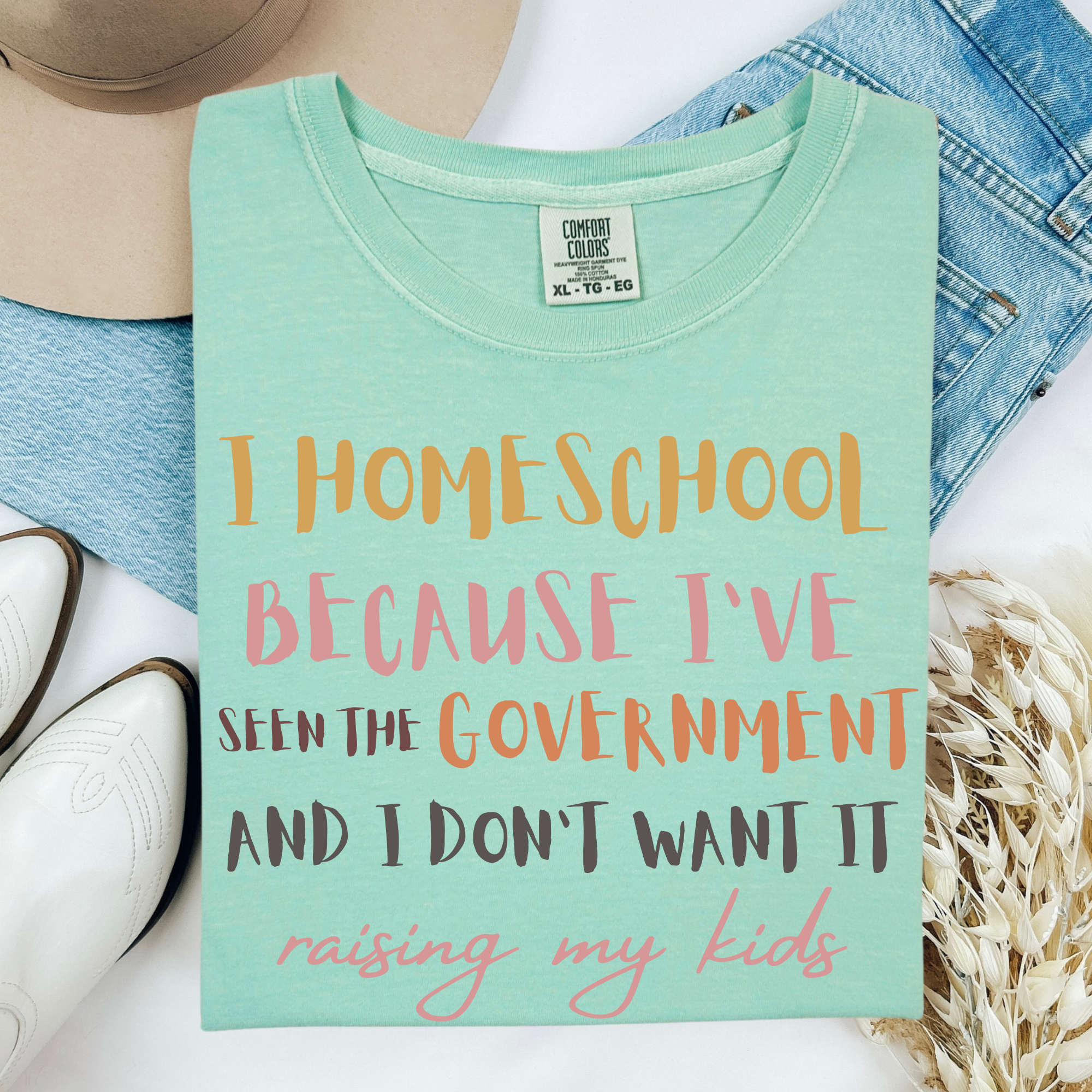 Homeschool because I&amp;#39;ve seen the Government l  100% Cotton Tshirt | Teacher Shirt | Stylish Trendy Apparel