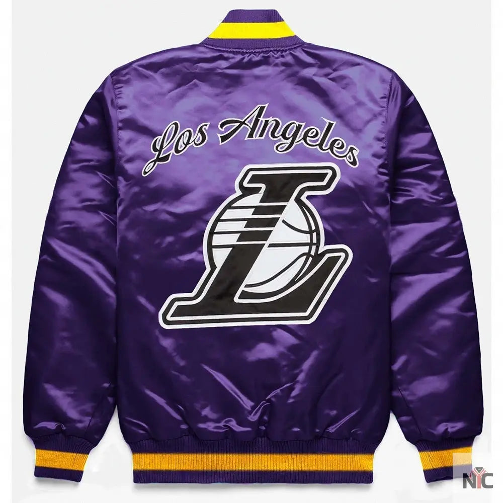 LA Lakers Exclusive Purple Satin Jacket