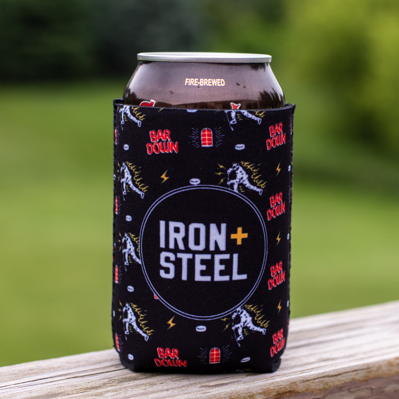 Bar Down Hockey Koozie