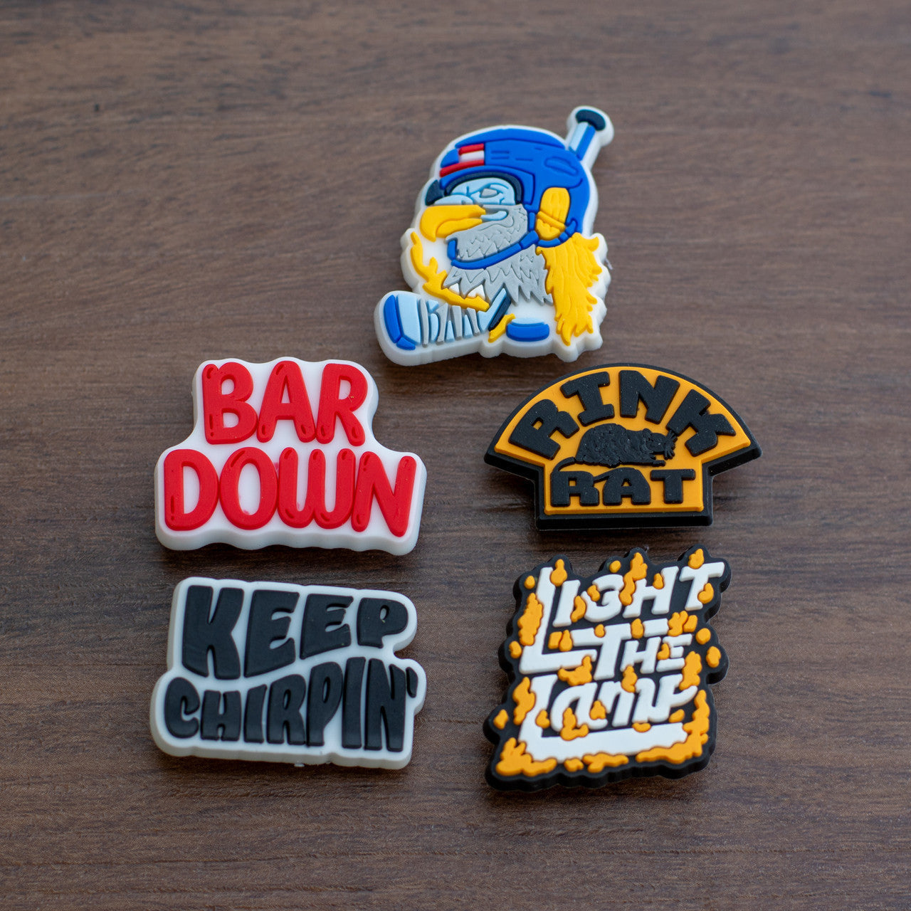 5 Pack Hockey Shoe Charms