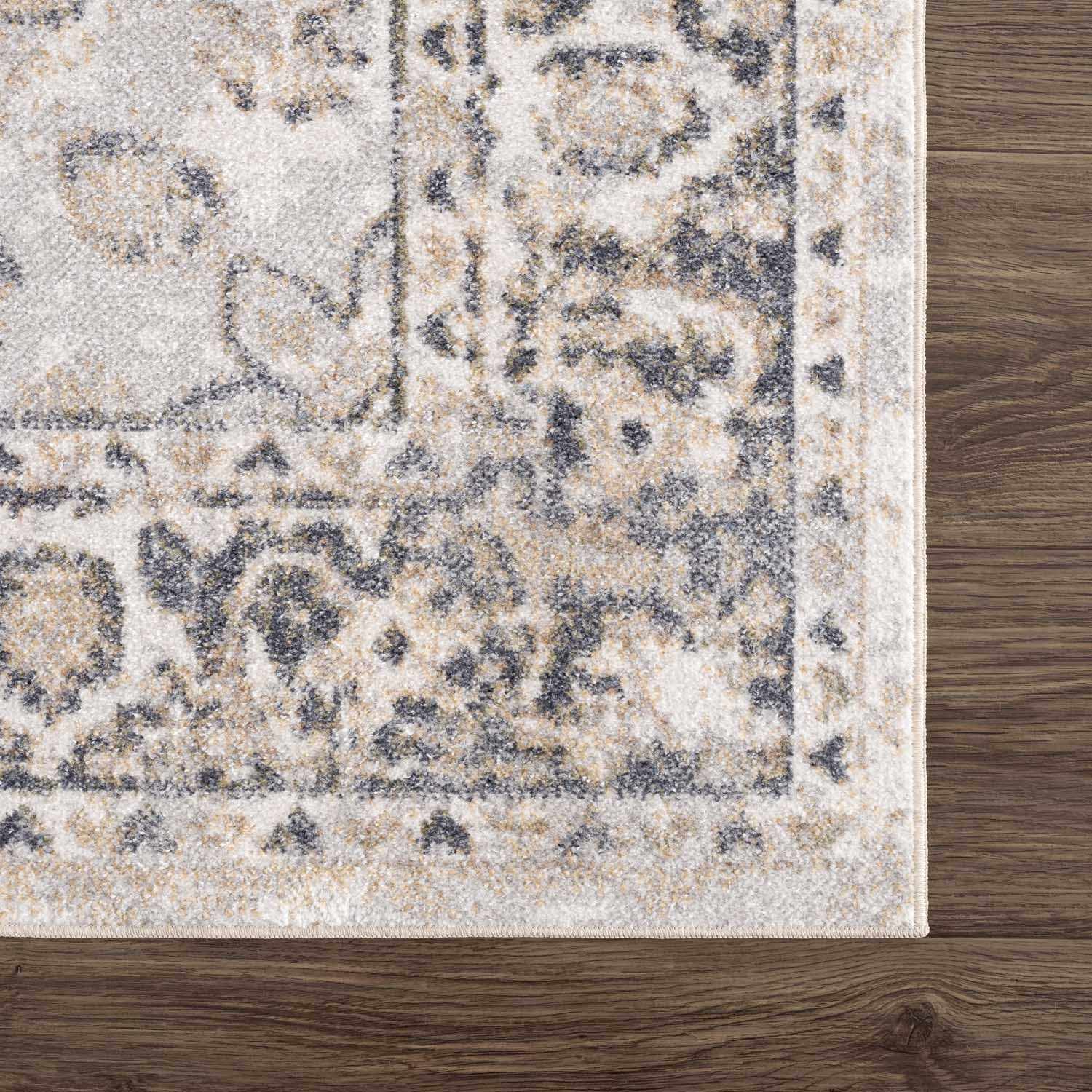 RUDO BEIGE FLAT PILE WASHABLE RUG