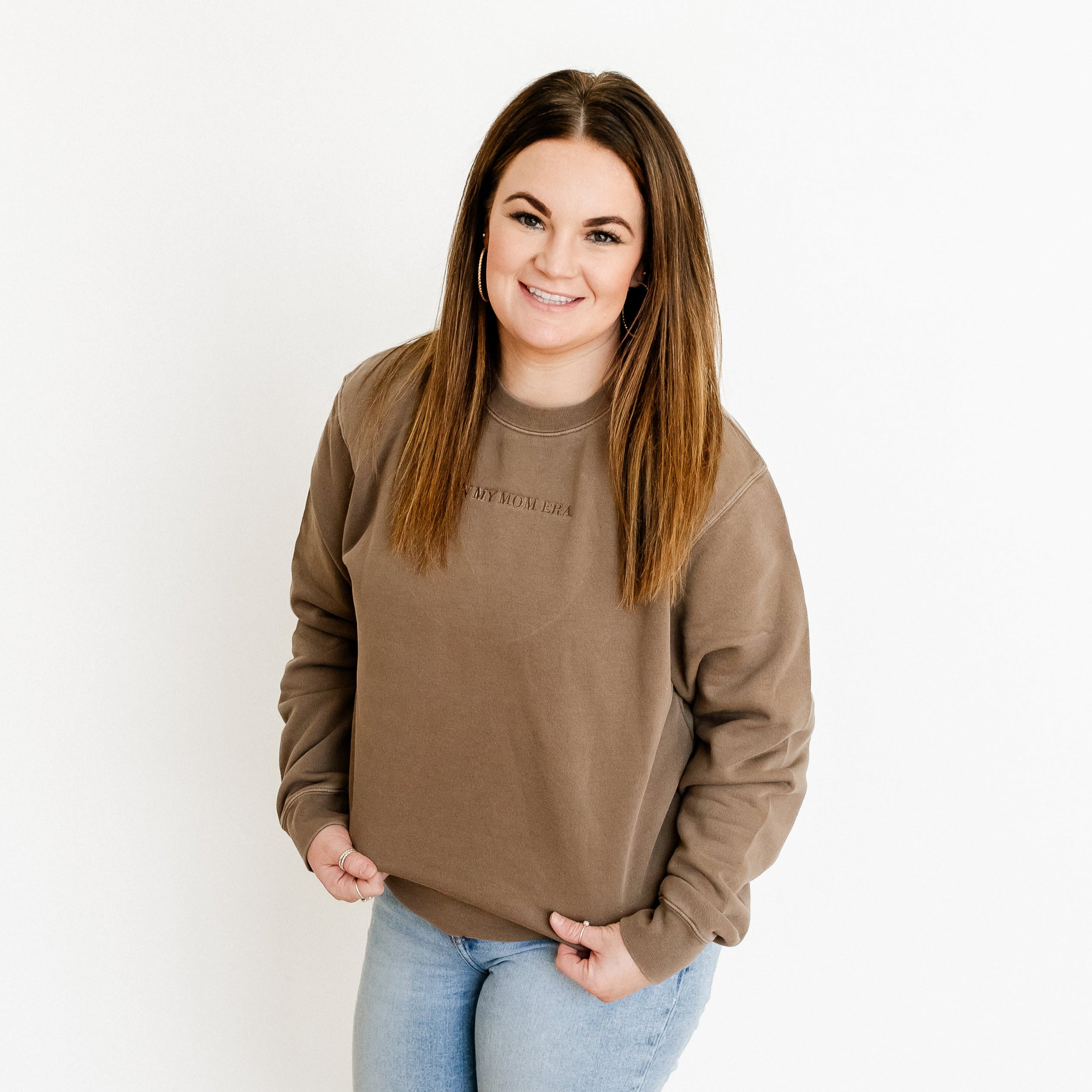 ✨ IN MY MOM ERA™ ✨ - Embroidered PIGMENT Crewneck