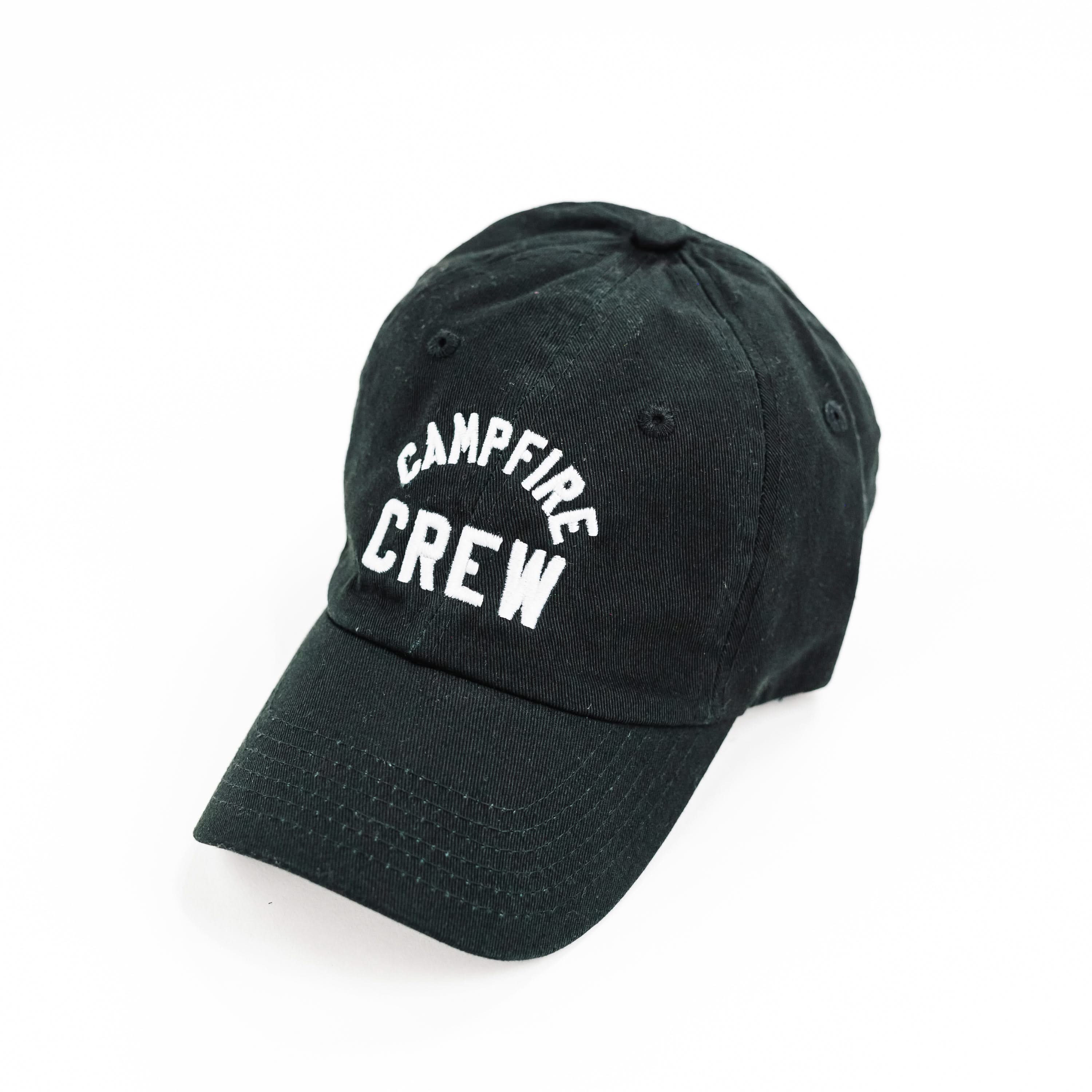Campfire Crew - Black w/ White - Child Baseball Cap