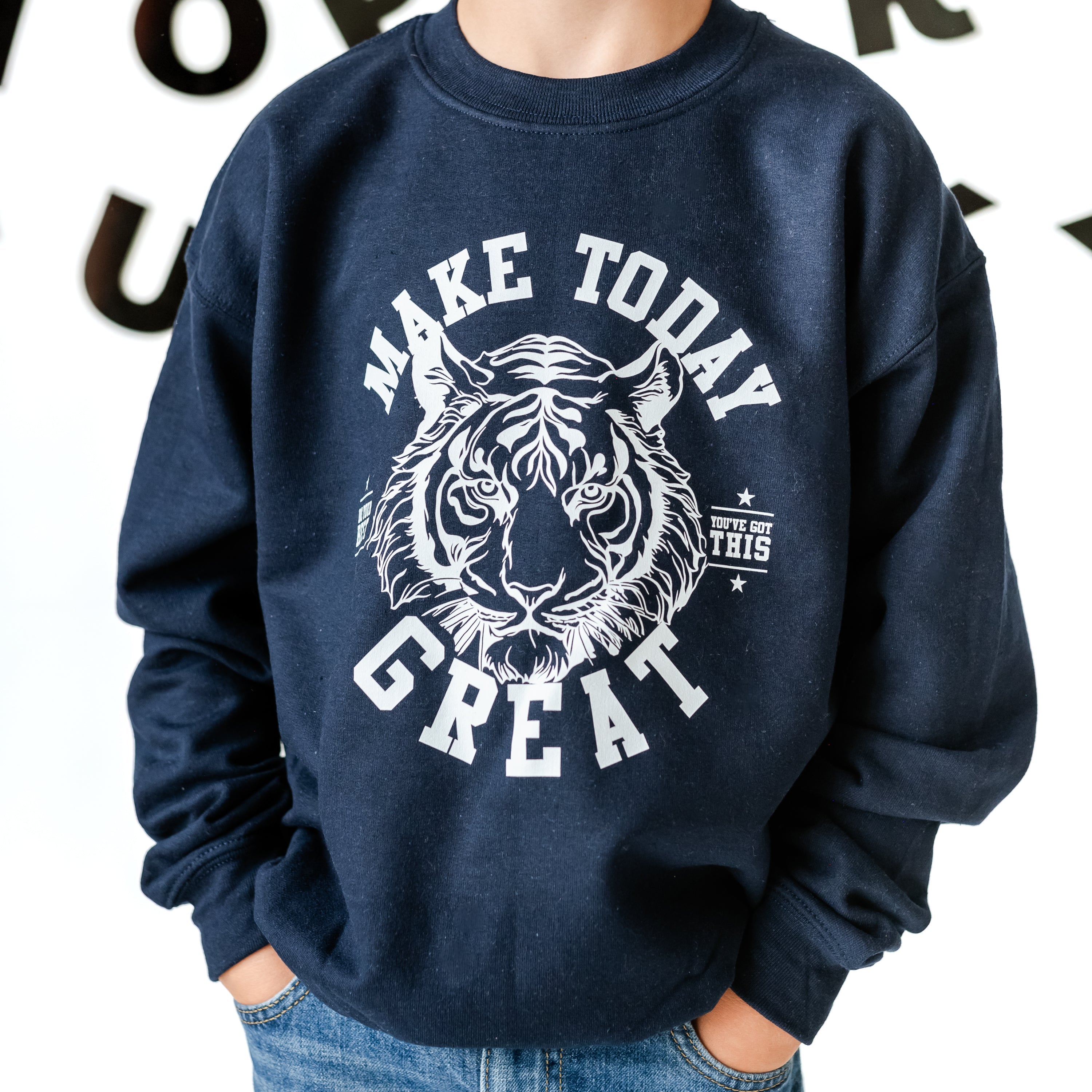 Make Today Great - Tiger - Child Sweater