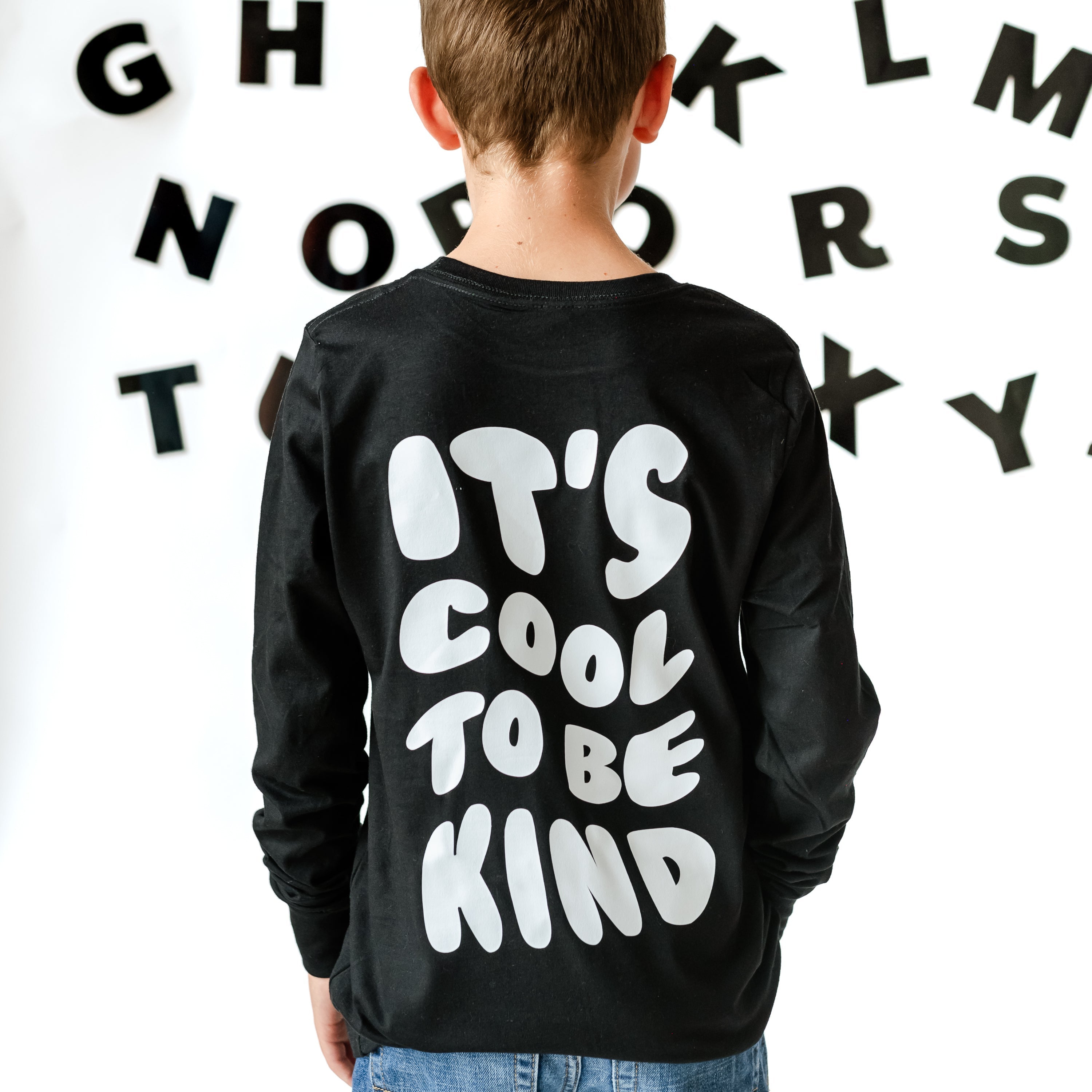 Be Kind Bruh - It&amp;#39;s Cool to Be Kind (pf &amp;amp; b) - Child Long Sleeve Tee