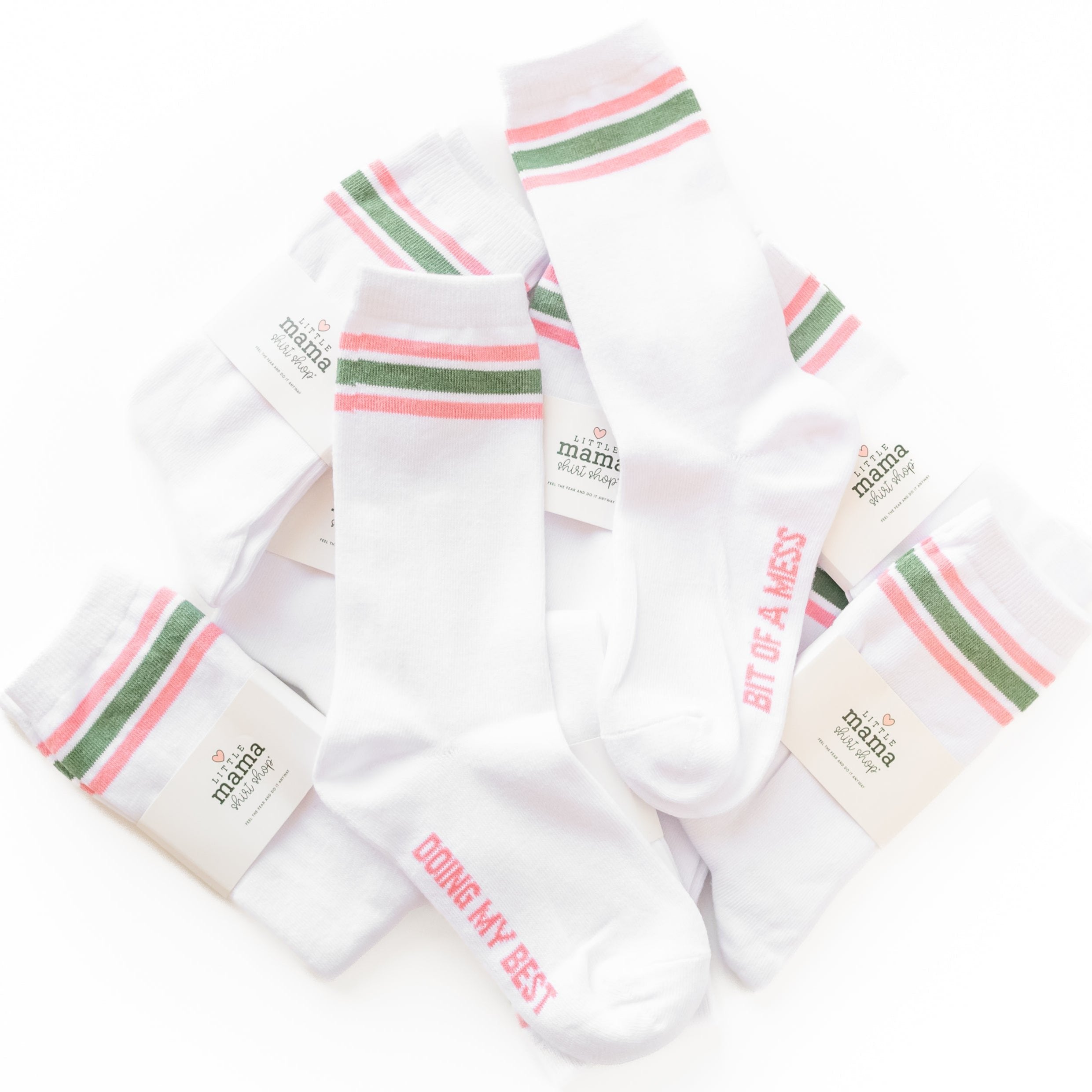 LMSS® CREW SOCKS - Bit of A Mess Doing My Best