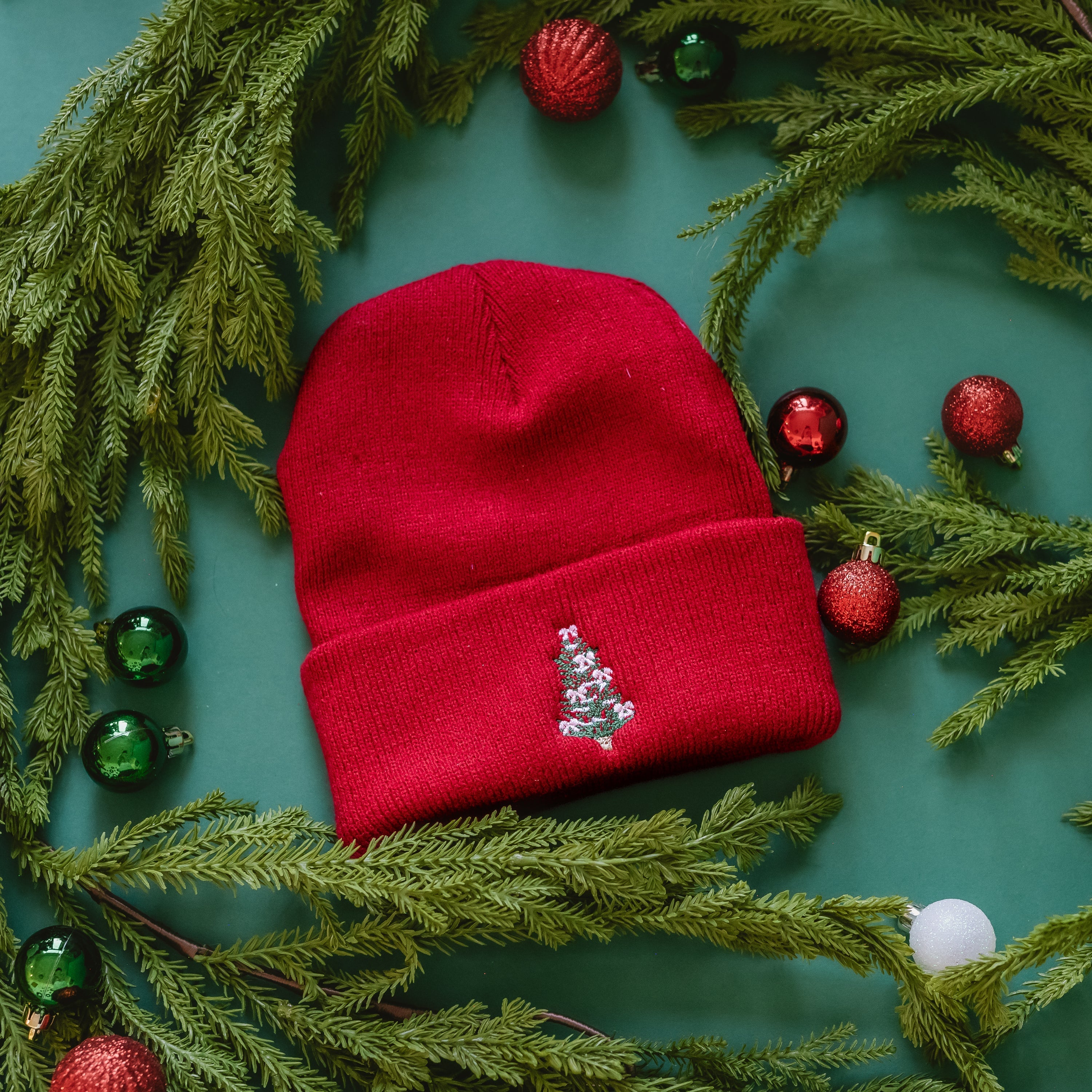 Christmas Tree w/ Bow - Child Beanie