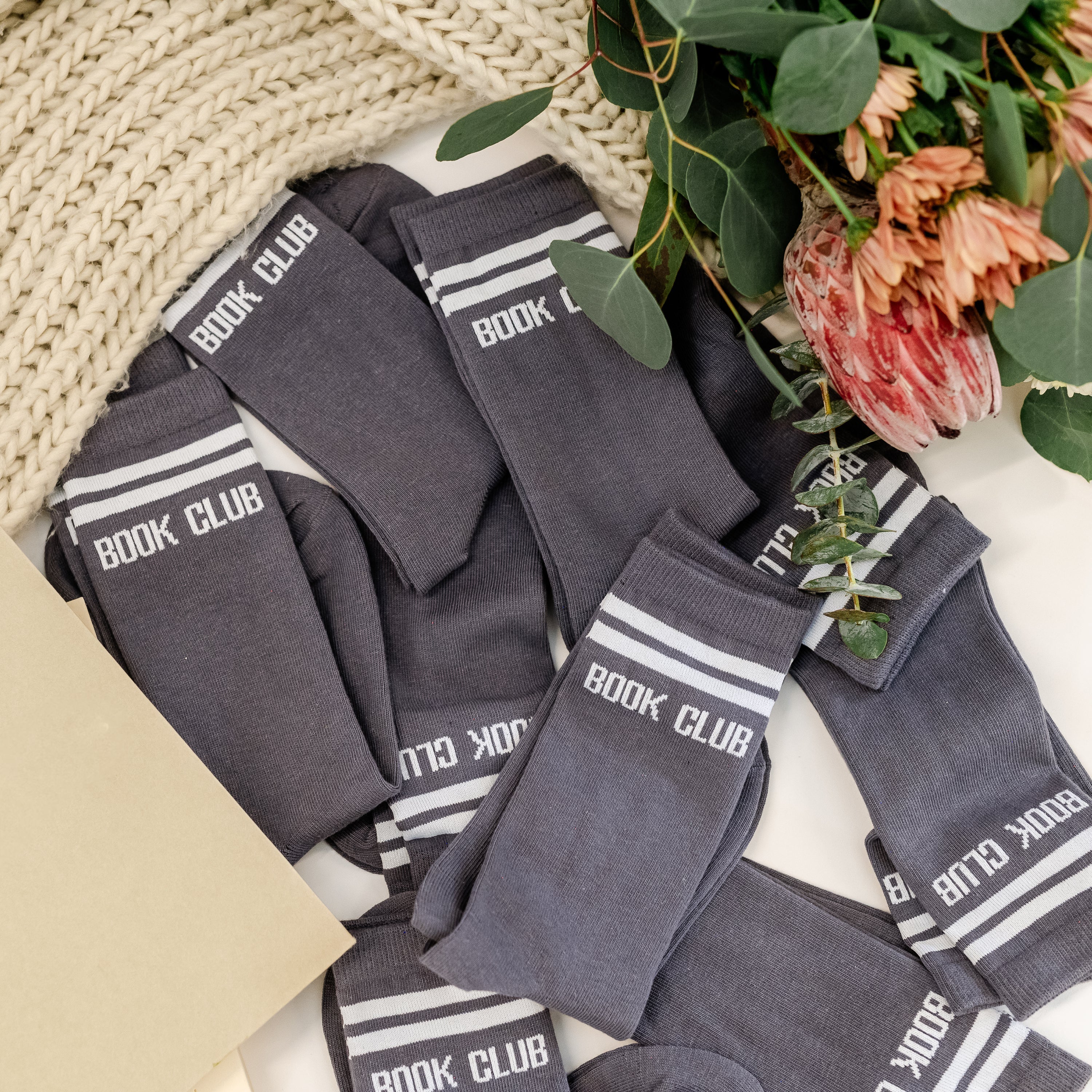 LMSS® CREW SOCKS - Book Club
