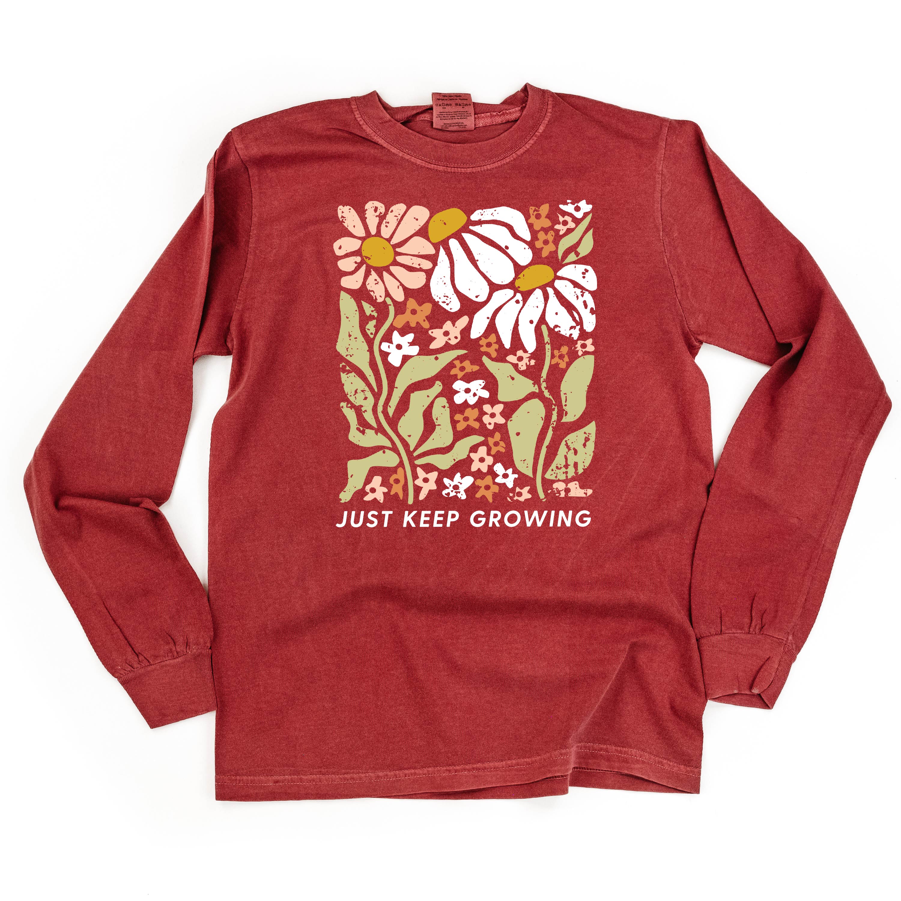 Just Keep Growing - LONG SLEEVE COMFORT COLORS TEE
