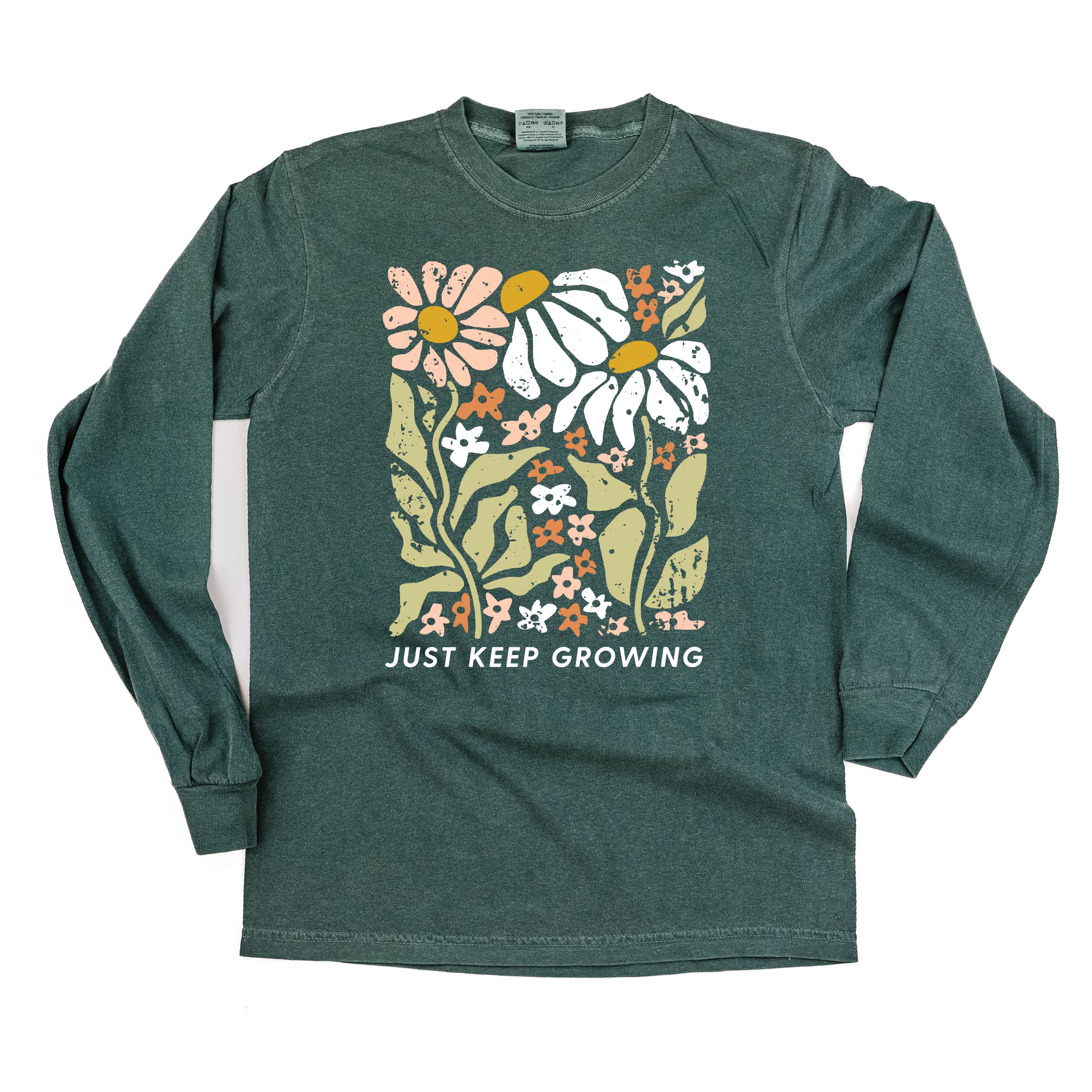Just Keep Growing - LONG SLEEVE COMFORT COLORS TEE