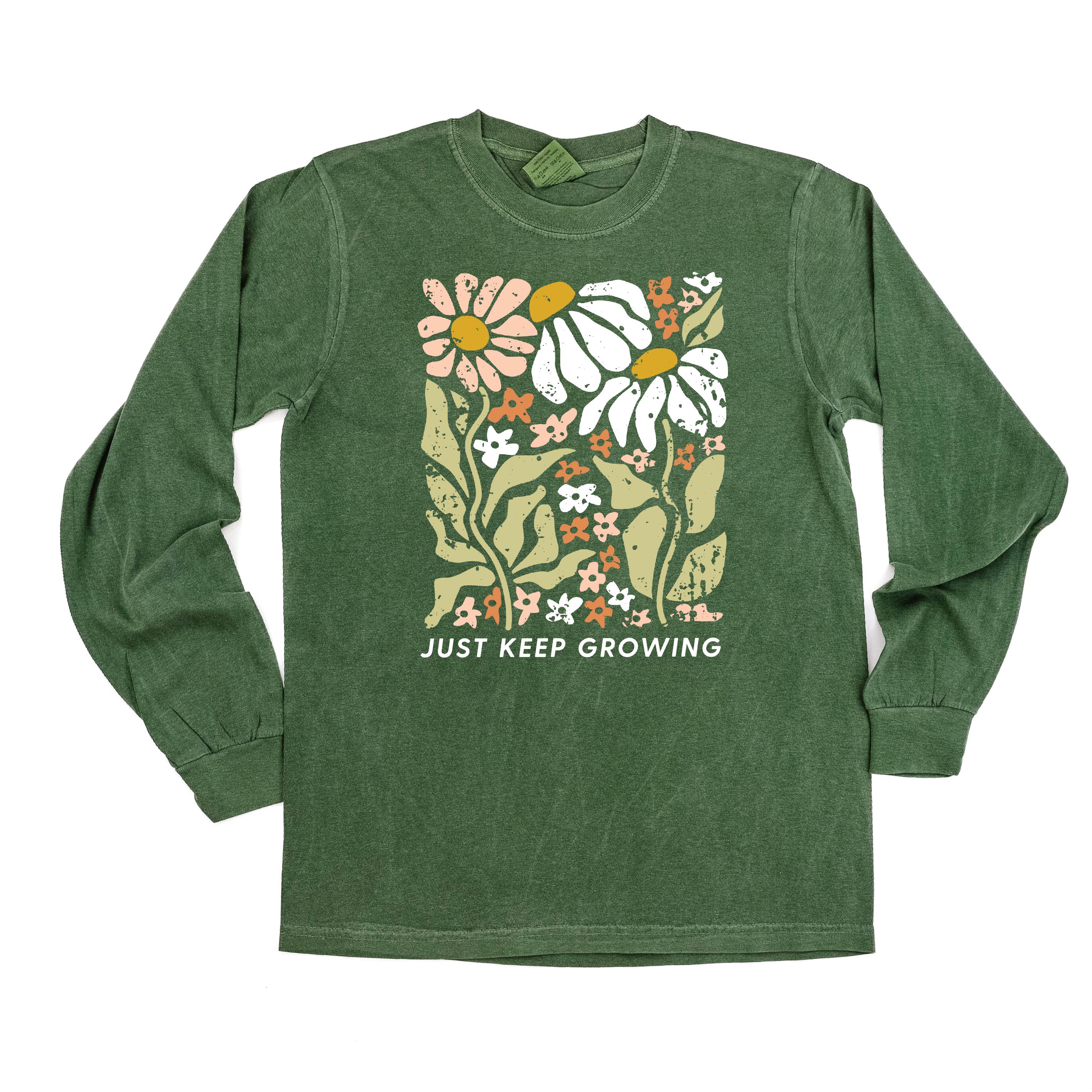 Just Keep Growing - LONG SLEEVE COMFORT COLORS TEE