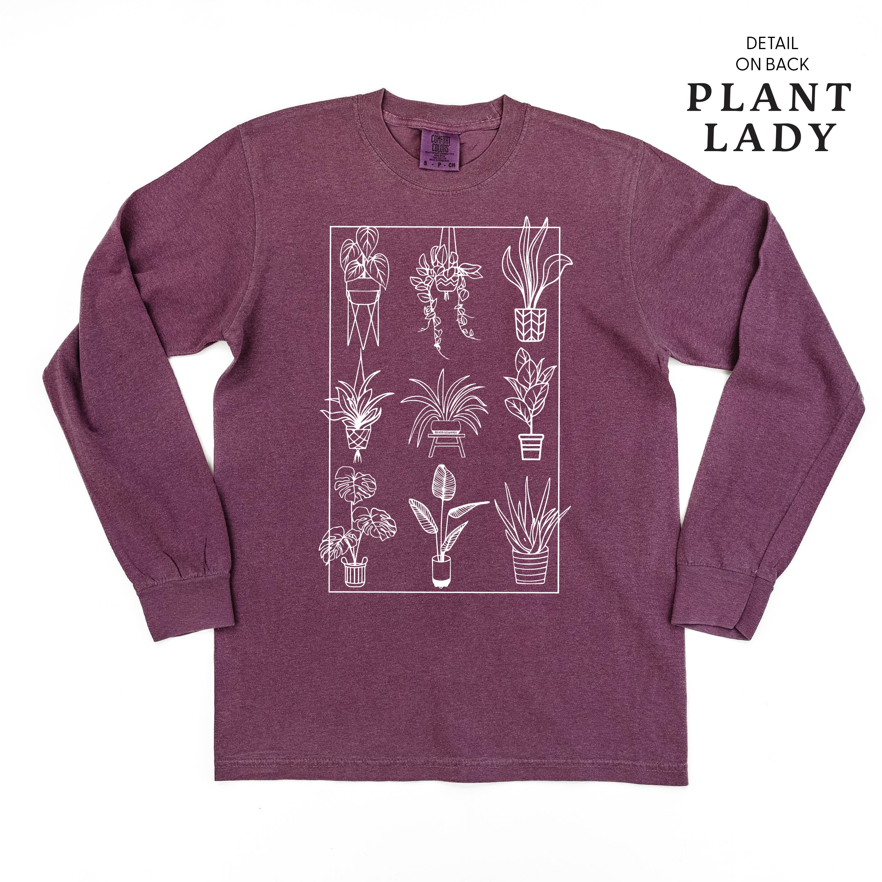 Plant Lady w/ Back Detail - LONG SLEEVE COMFORT COLORS TEE