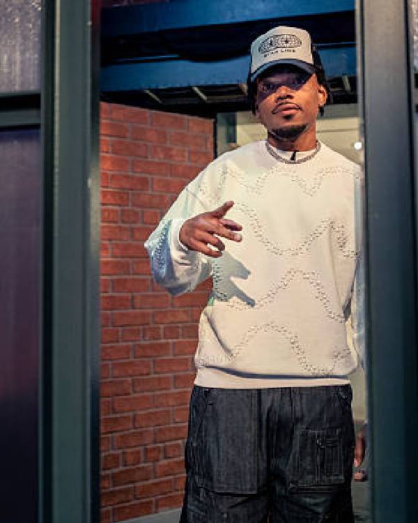 Late Night with Seth Meyers Chance The Rapper White Sweater