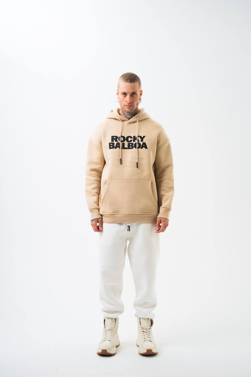 Rocky Balboa Oversized Hoodie – Champion Spirit Streetwear