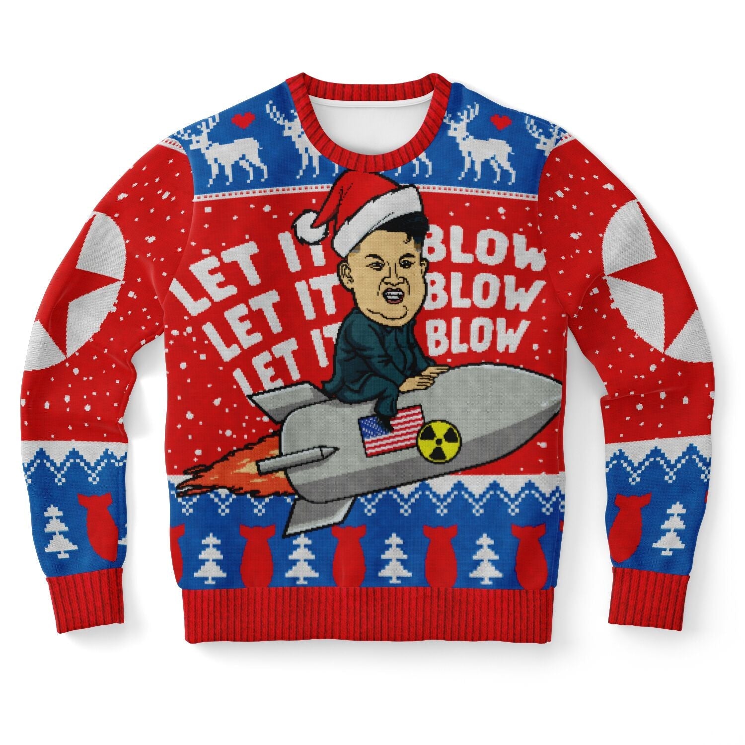 Let it Blow Kim Jung Un Christmas Sweatshirt