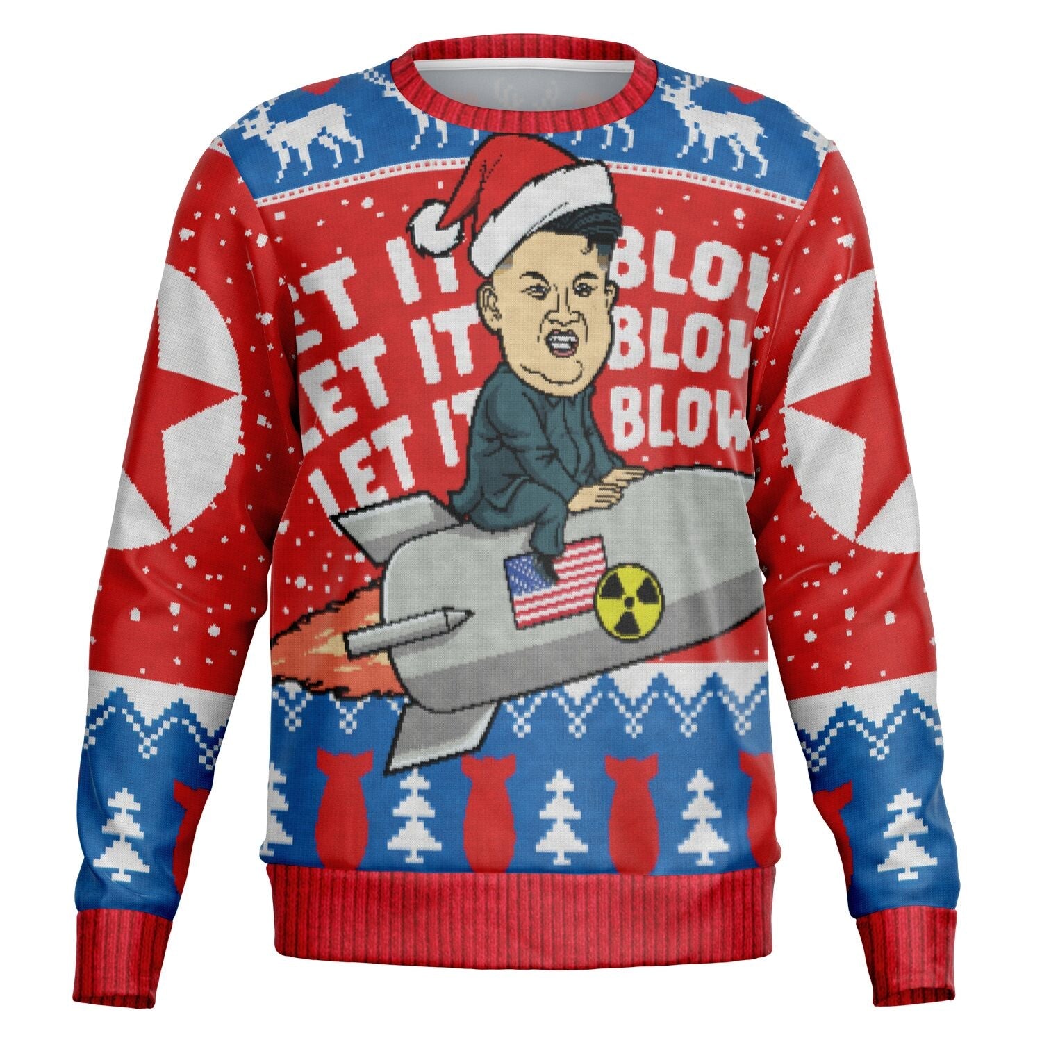 Let it Blow Kim Jung Un Christmas Sweatshirt