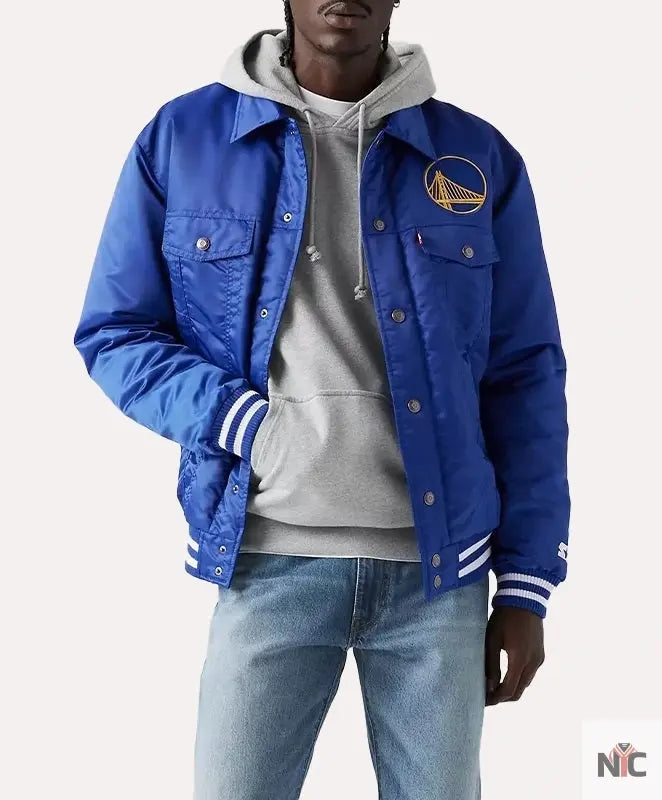 Levis X Starter Golden State Warriors Jacket