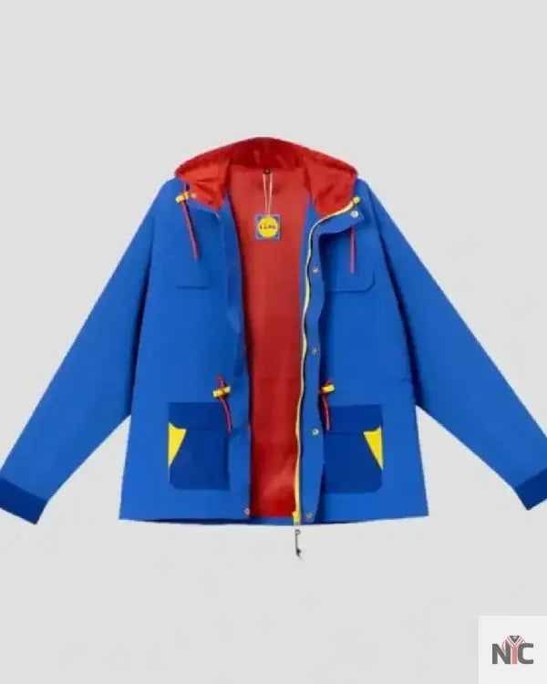 Lidl by Lidl Blue Hooded Parka Jacket