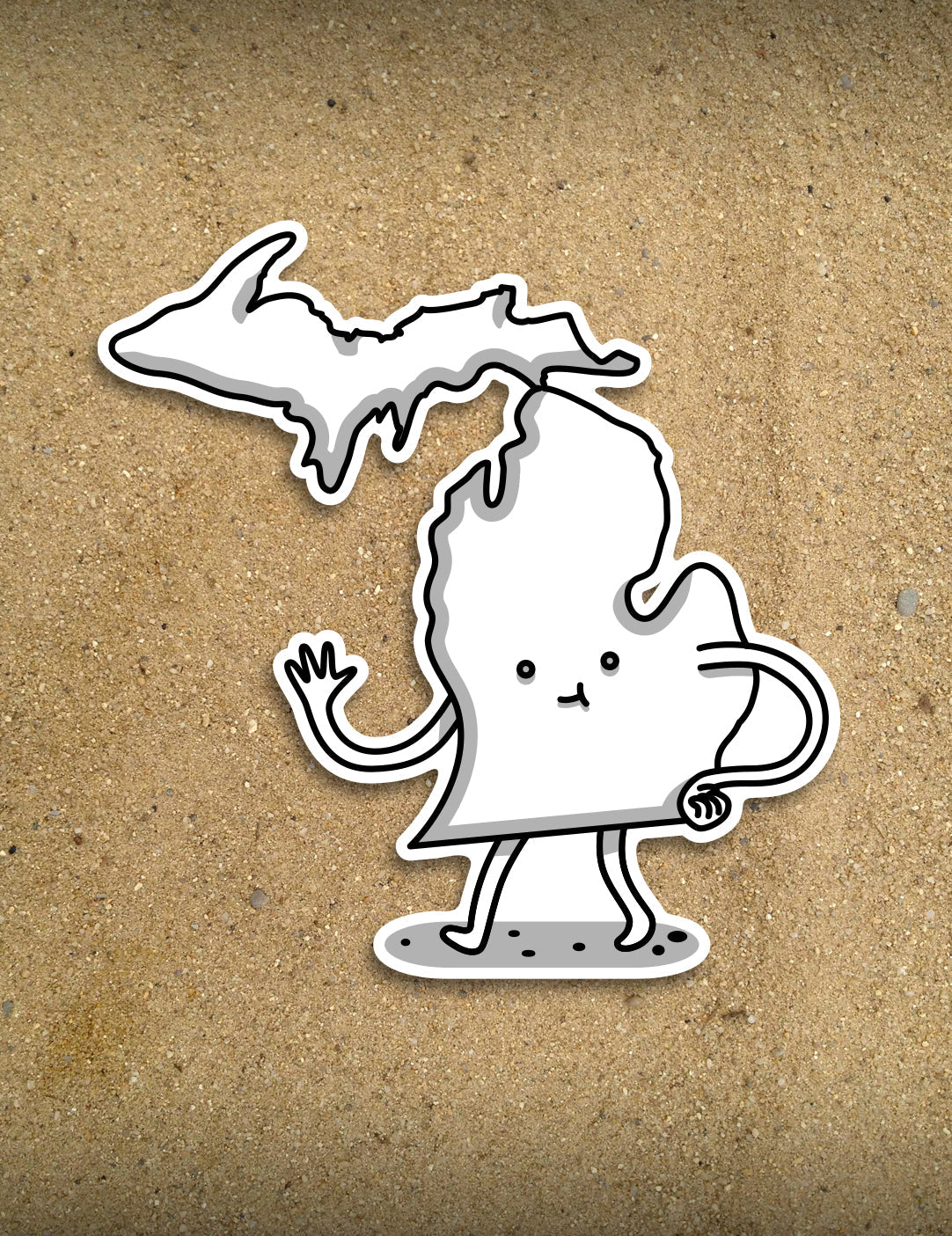 Lil Guy - 4&amp;quot; Michigan Sticker