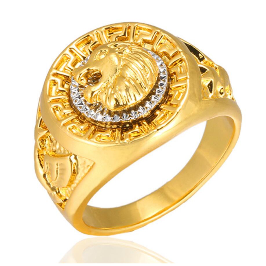 Lion Ring Championship Rings Men Gold Color Rings