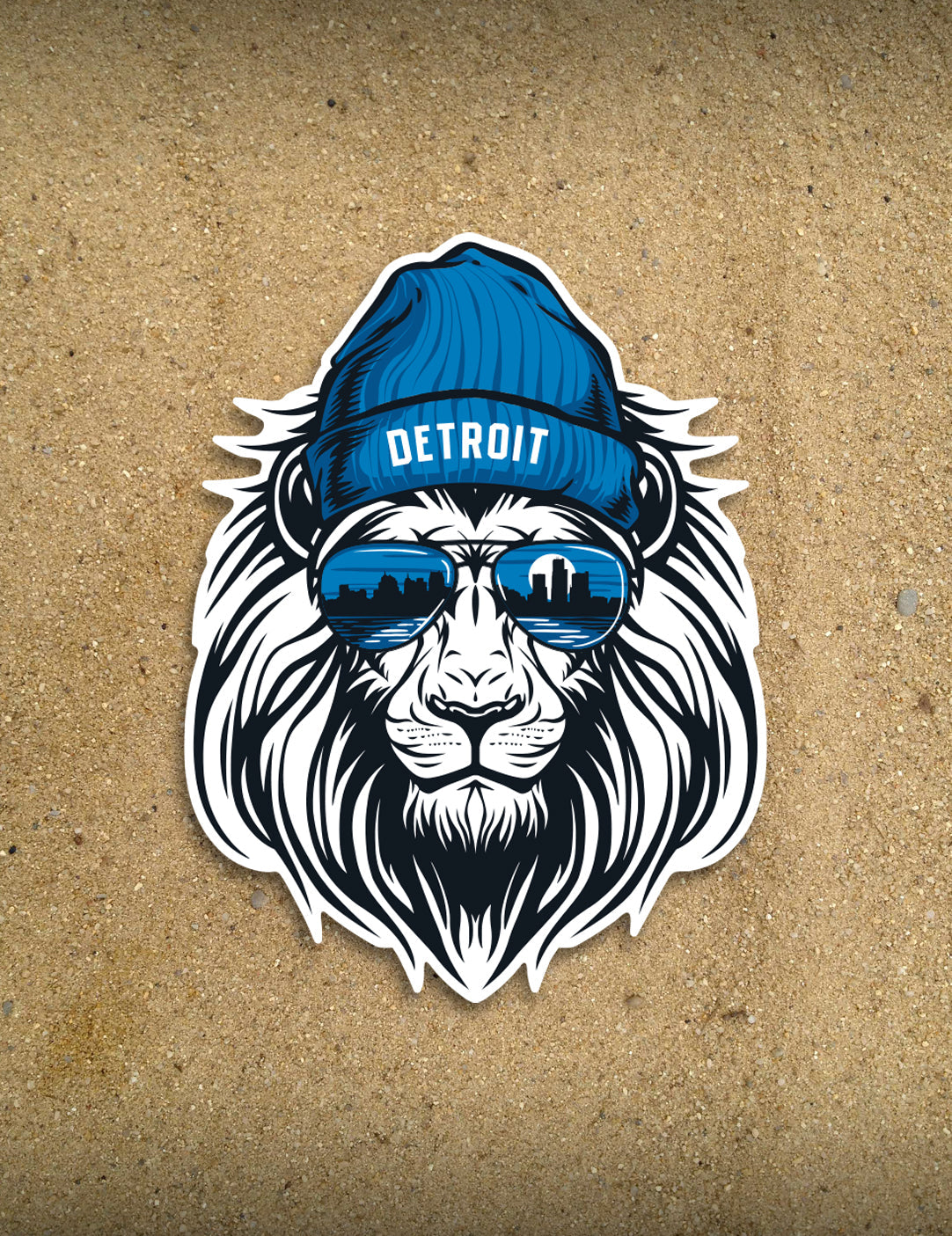 Lion Head - 4&amp;quot; Sticker