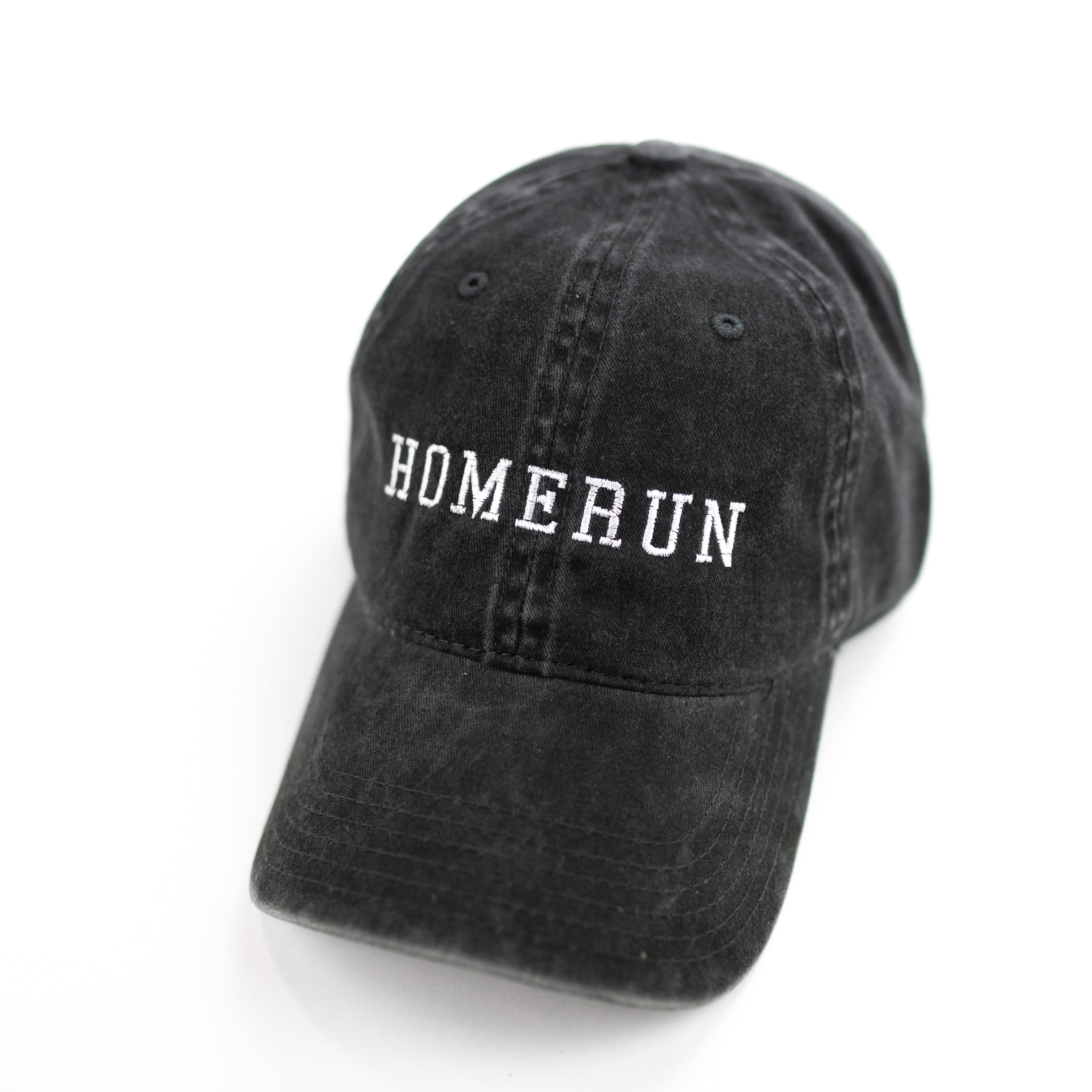 Homerun - Heather Black w/ White - Adult Baseball Cap