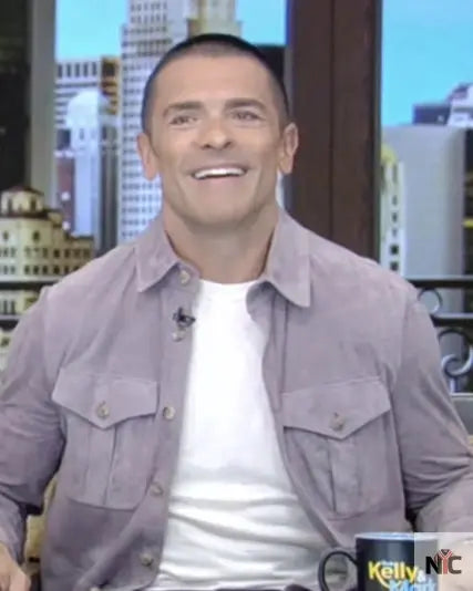 Live with Kelly and Mark Mark Consuelos Shirt Jacket
