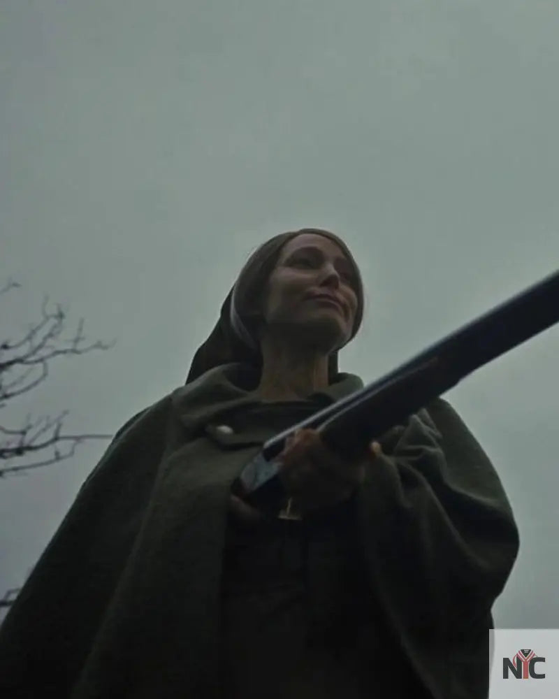 Longlegs 2024 Alicia Witt Green Jacket