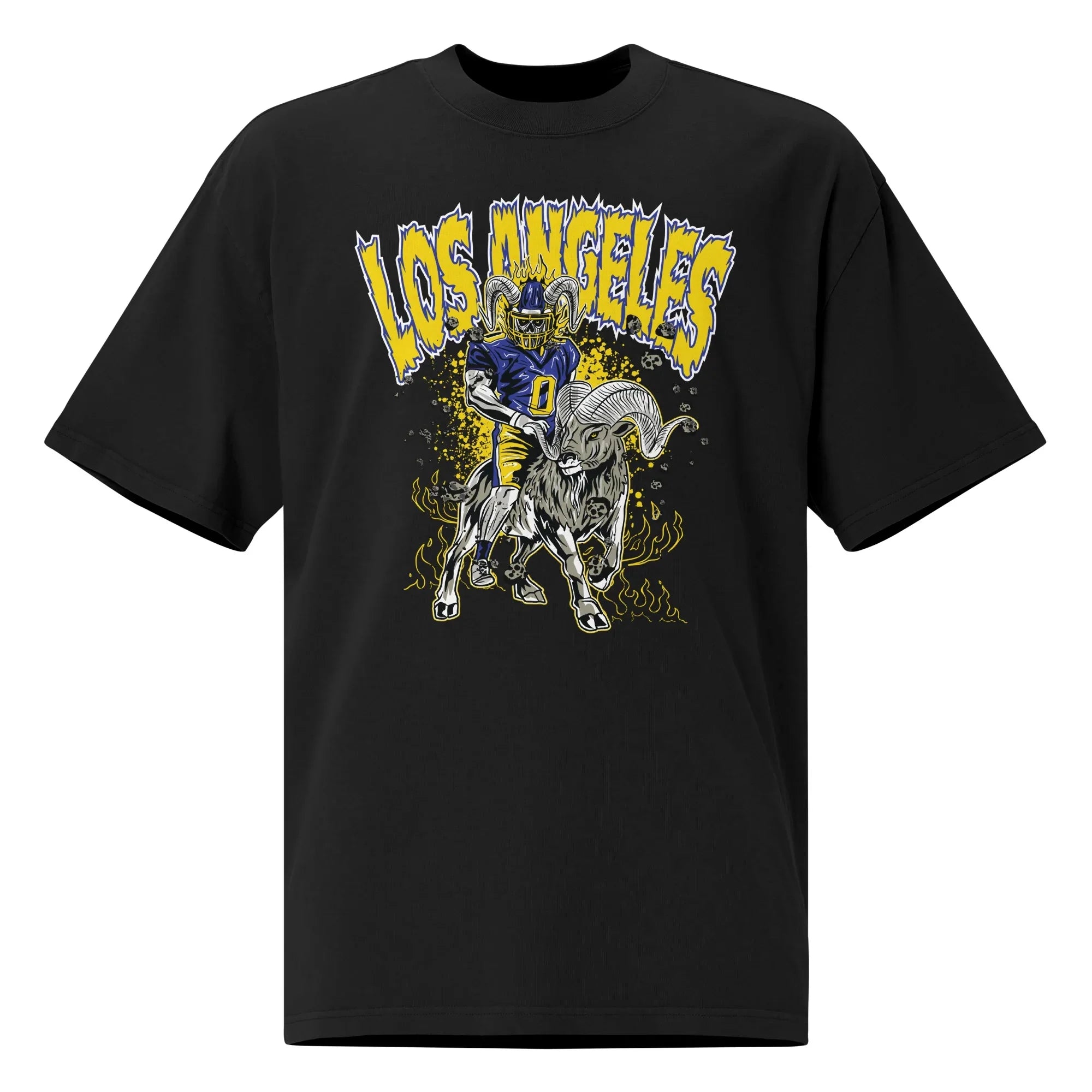 Los Angeles Rams &amp;quot;Staple&amp;quot; Black T-Shirt