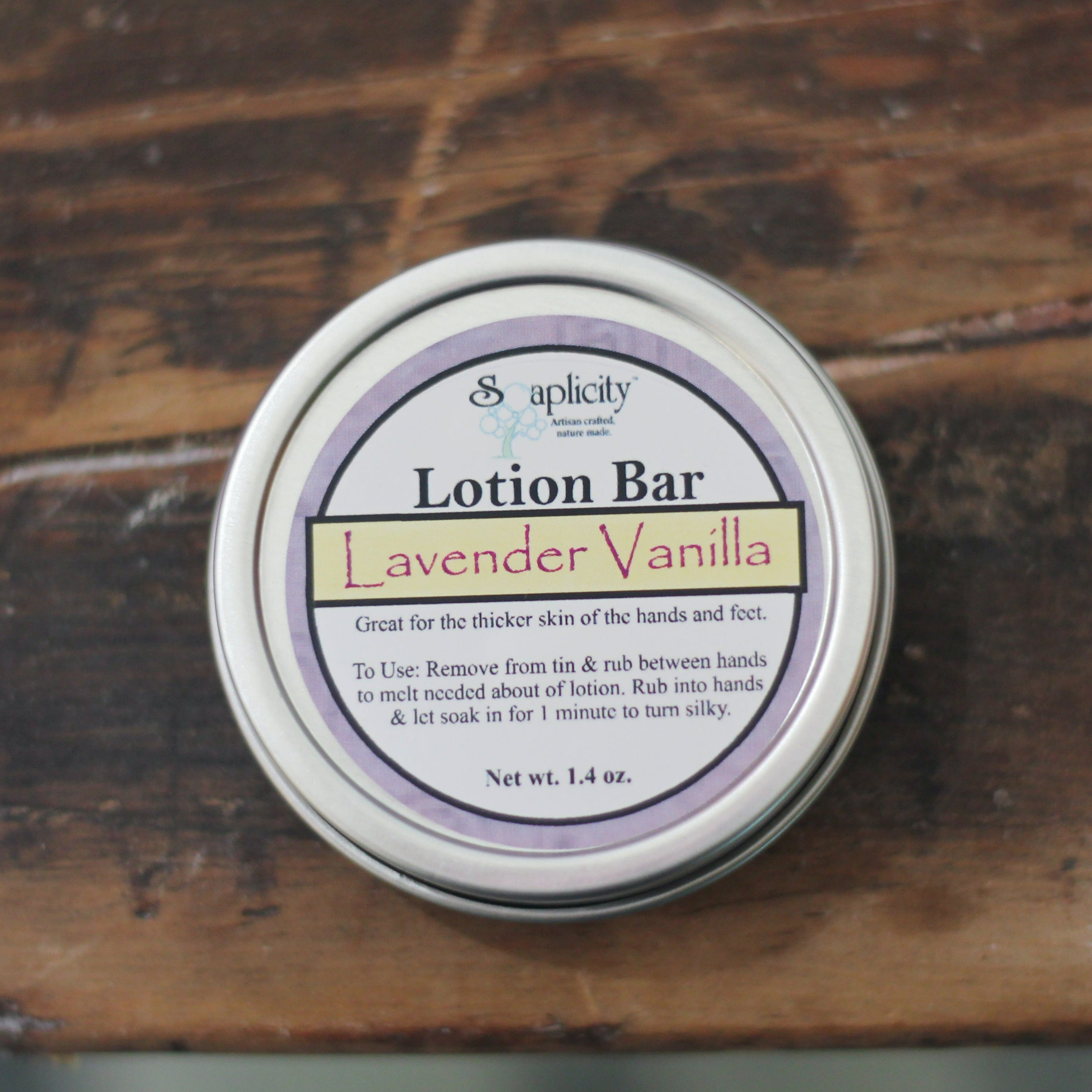 Lavender Vanilla Lotion Bar
