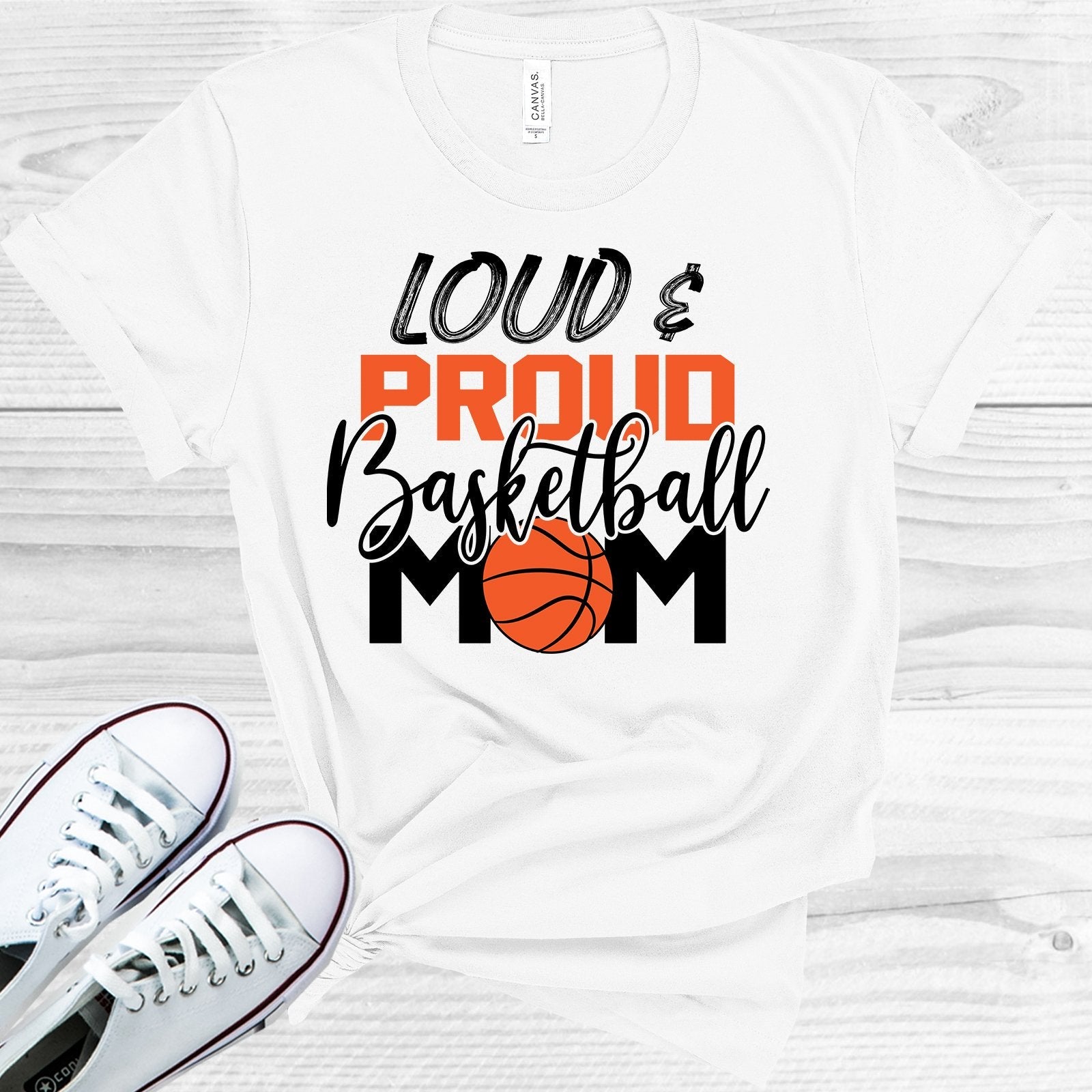 Loud &amp;amp; Proud Basketball Mom Graphic Tee
