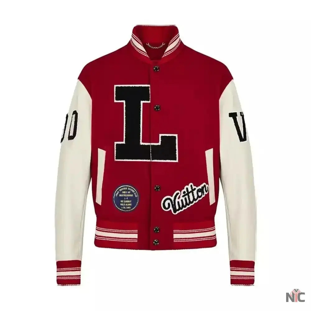 Louis Vuitton Dreaming Red Varsity Jacket