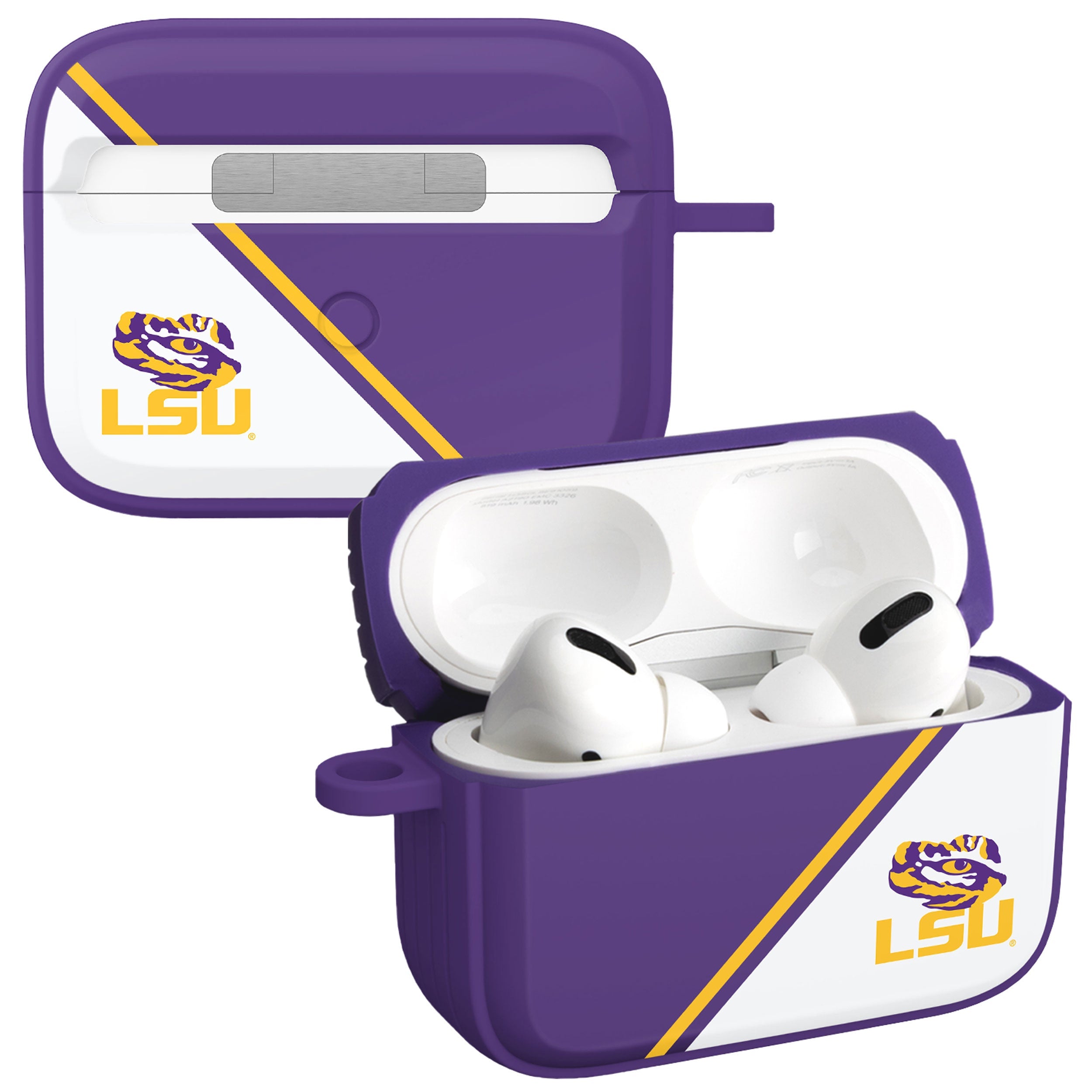 LSU Tigers HDX Champion Series Apple AirPods Pro 1 &amp;amp; 2 Case Cover