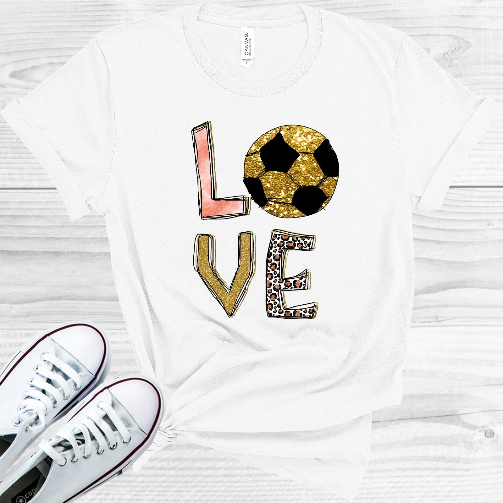 Love Soccer Graphic Tee
