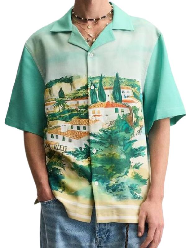 Love Island UK Boris Vidovic Landscape Printed Shirt