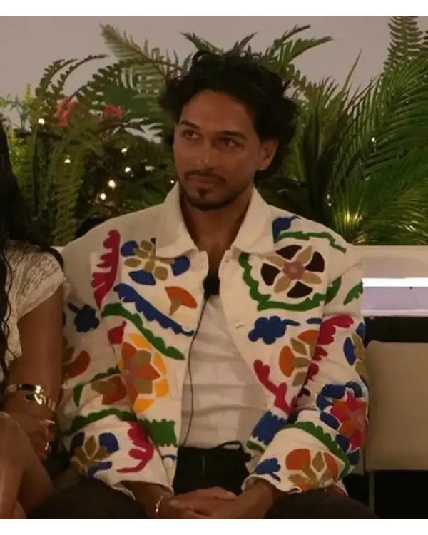 Love Island UK S11 Munveer Jabbal Printed Jacket