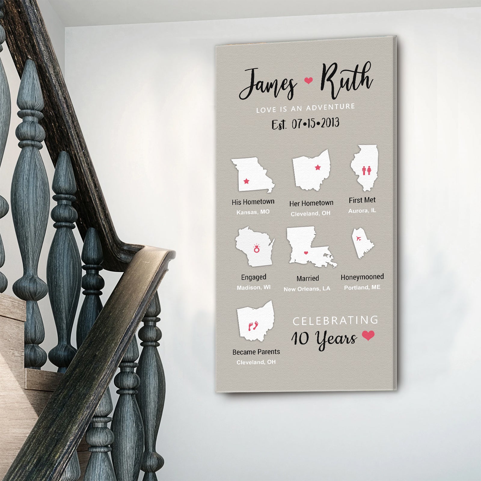 Love Is An Adventure Sign