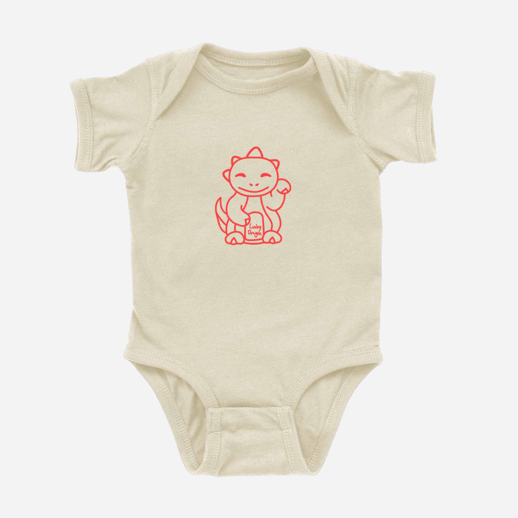 Lucky Dragon Outline Onesie