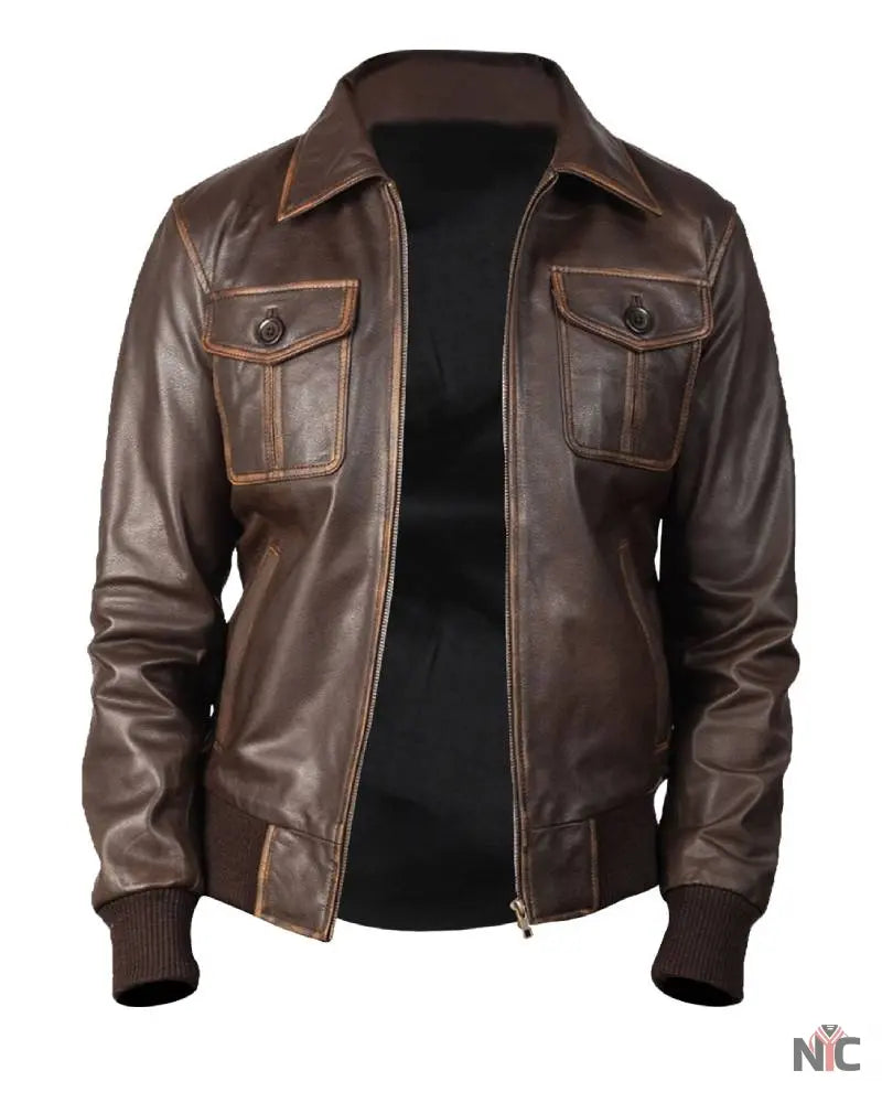 Luis Bomber Leather Jacket