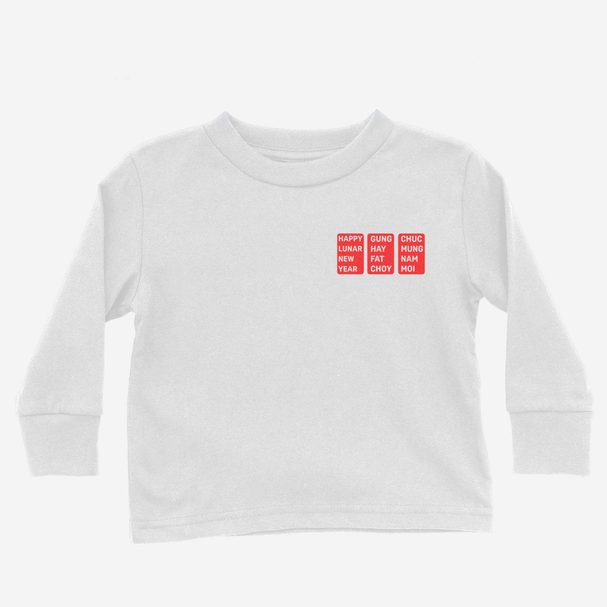 Lunar New Year Vietnamese Chinese Mix Long Sleeve Shirt (Toddler)